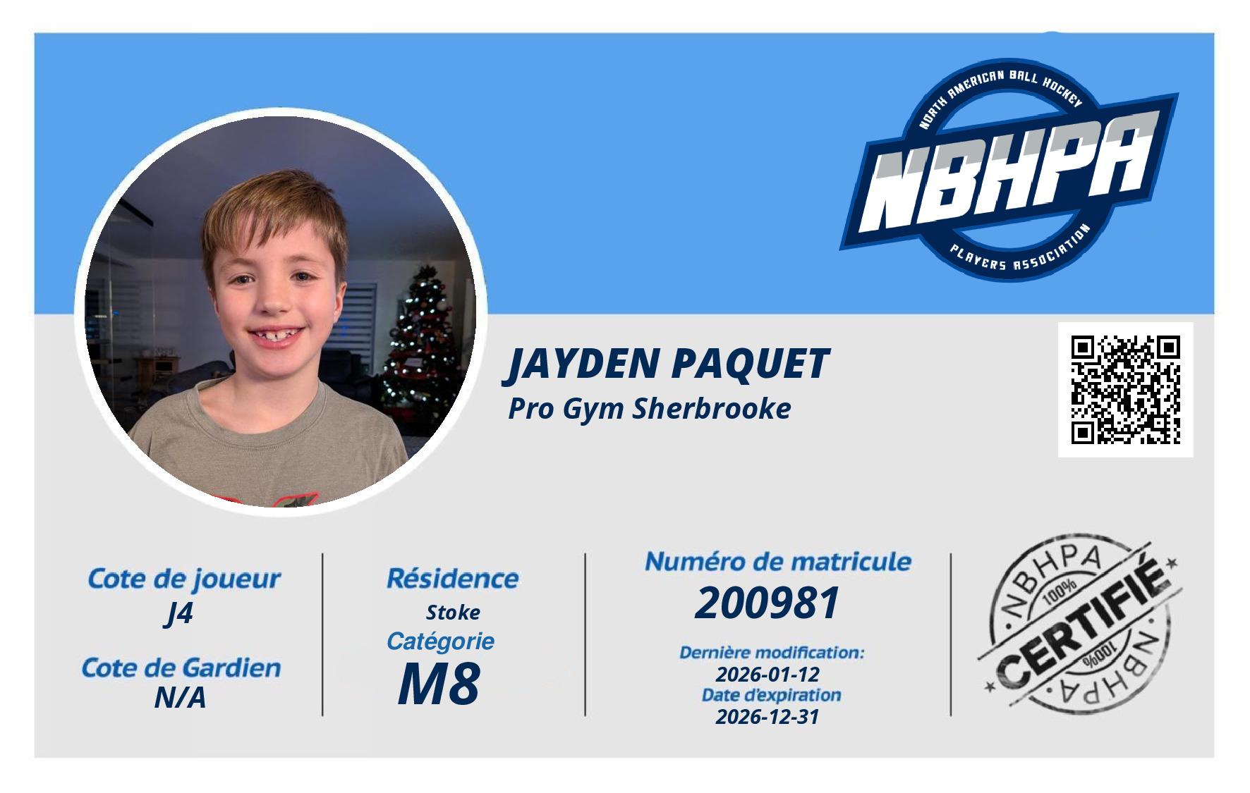 Jayden Paquet