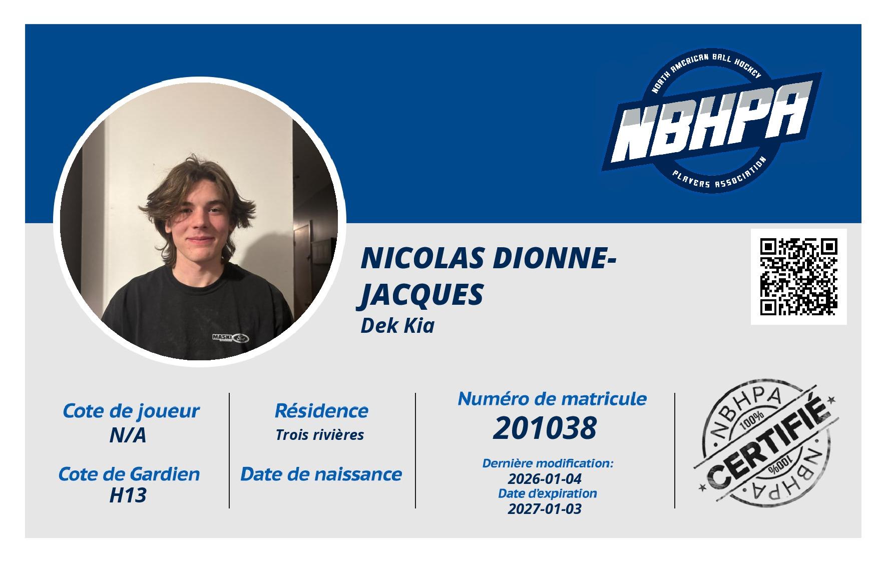 Nicolas Dionne-Jacques