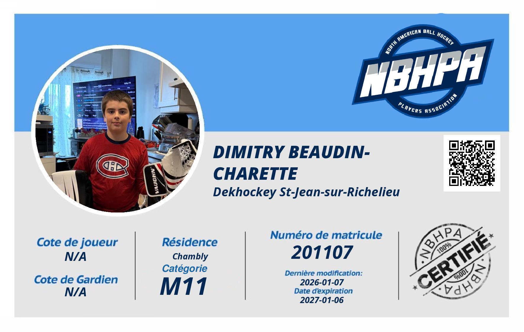 Dimitry Beaudin-Charette