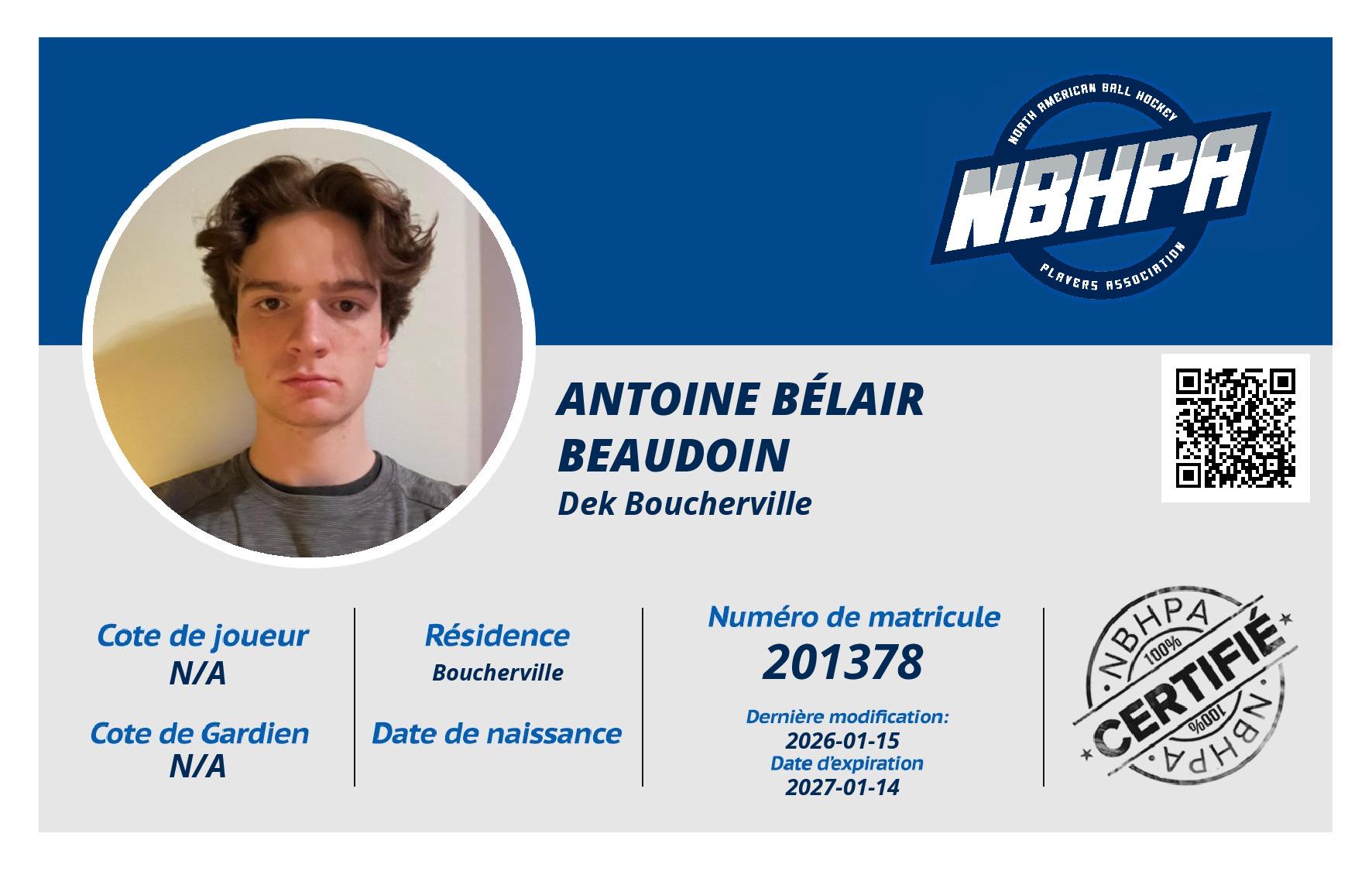 Antoine Bélair Beaudoin