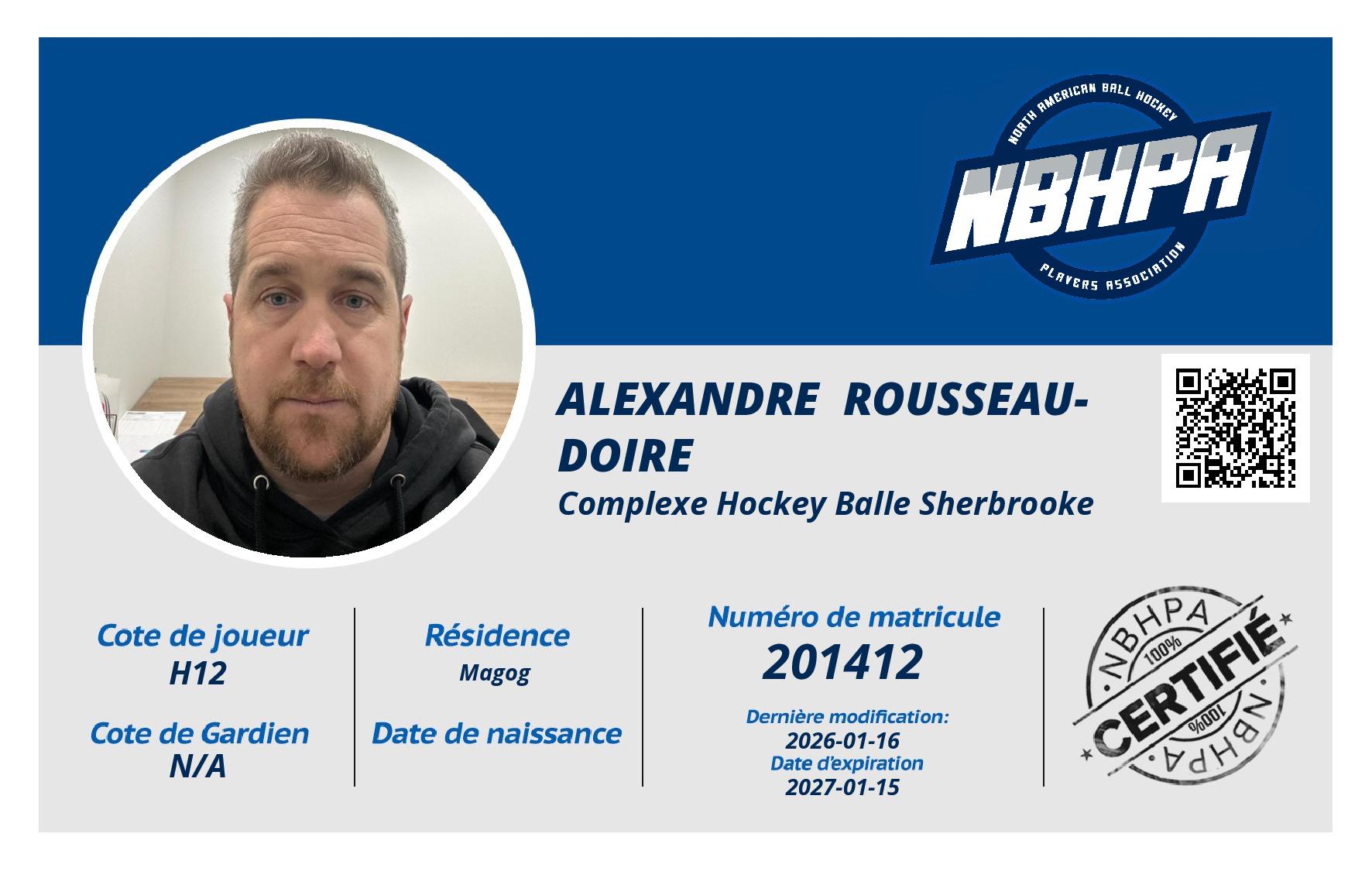 Alexandre  Rousseau-Doire