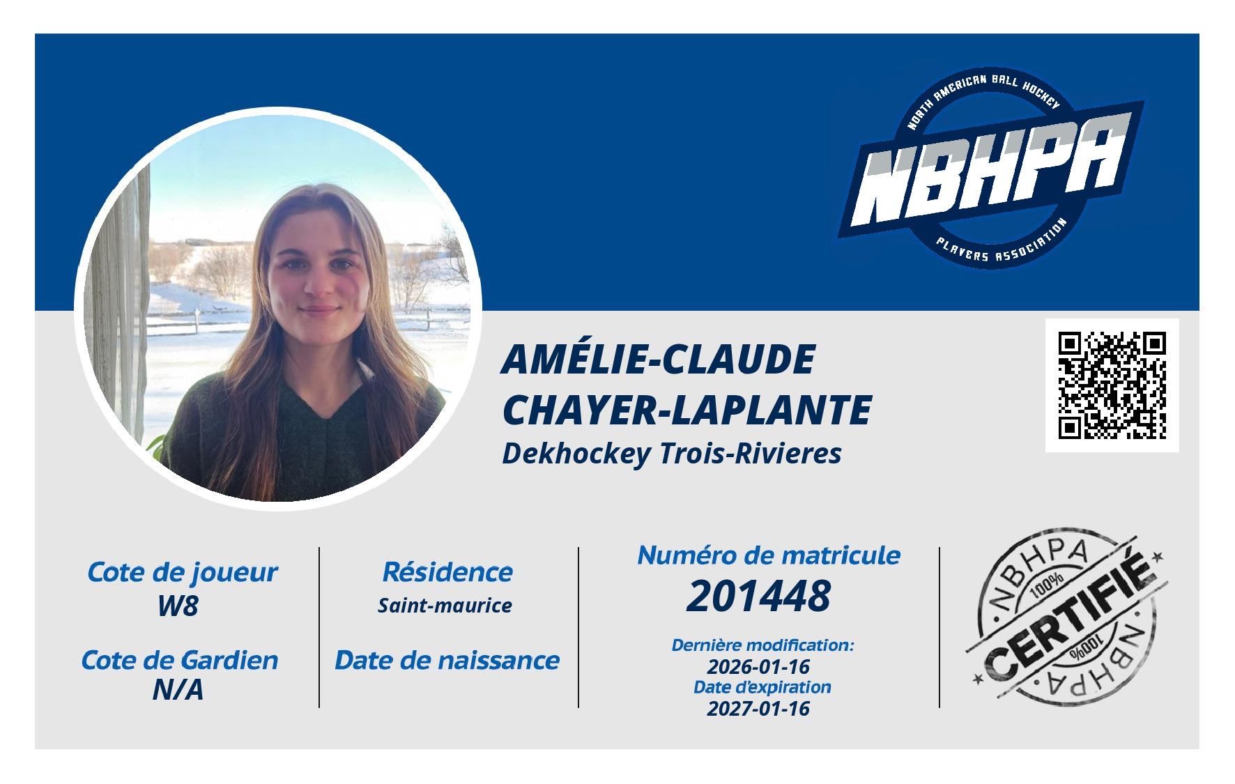 Amélie-claude  Chayer-laplante 