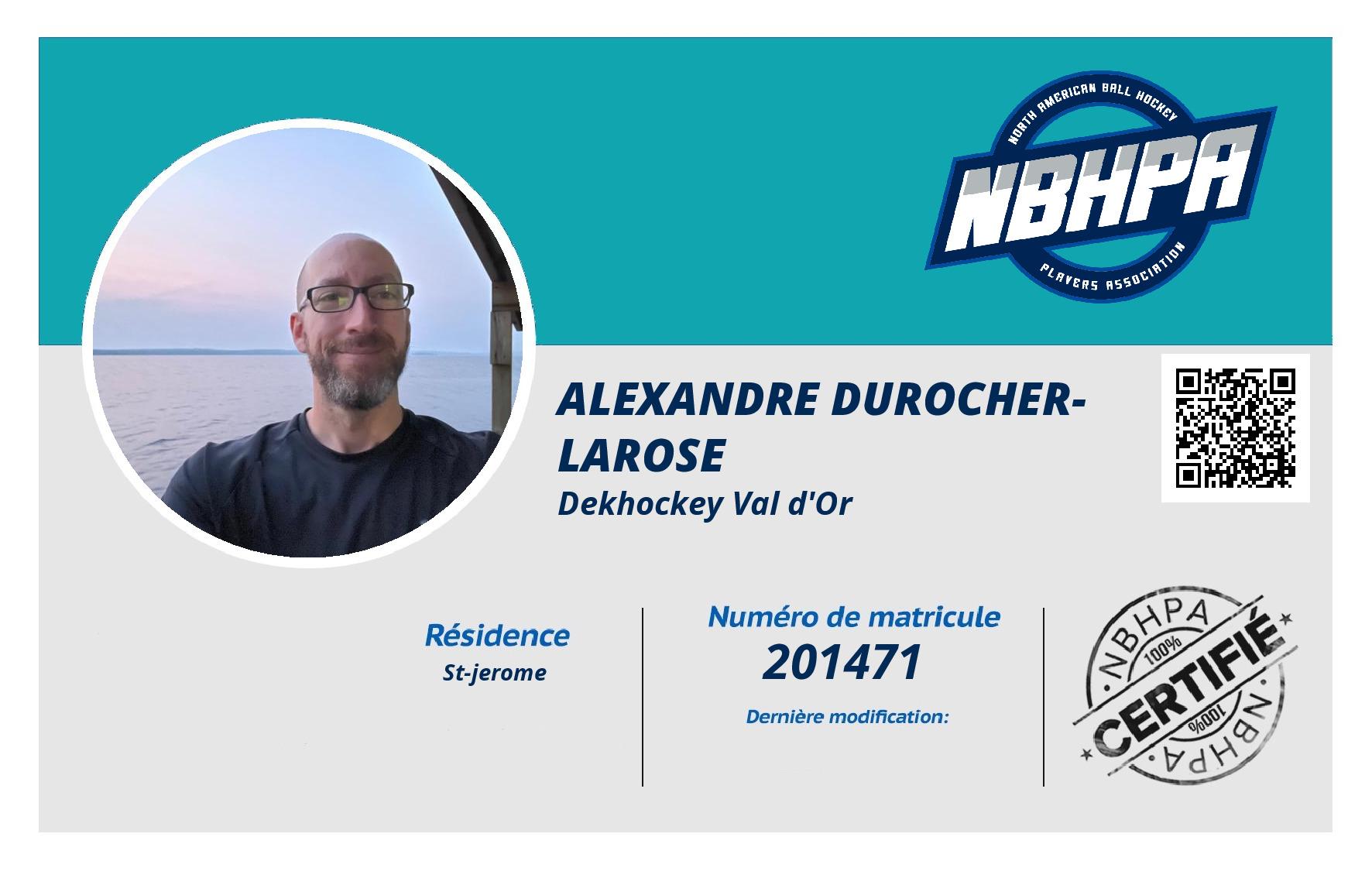 alexandre durocher-Larose