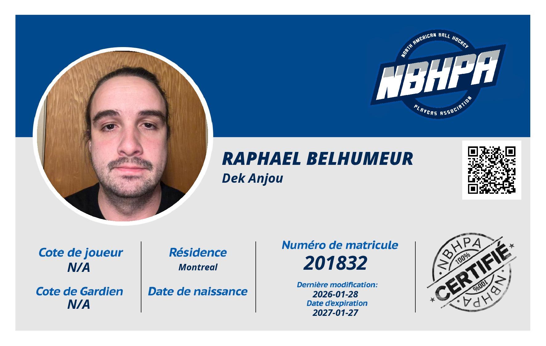 Raphael Belhumeur