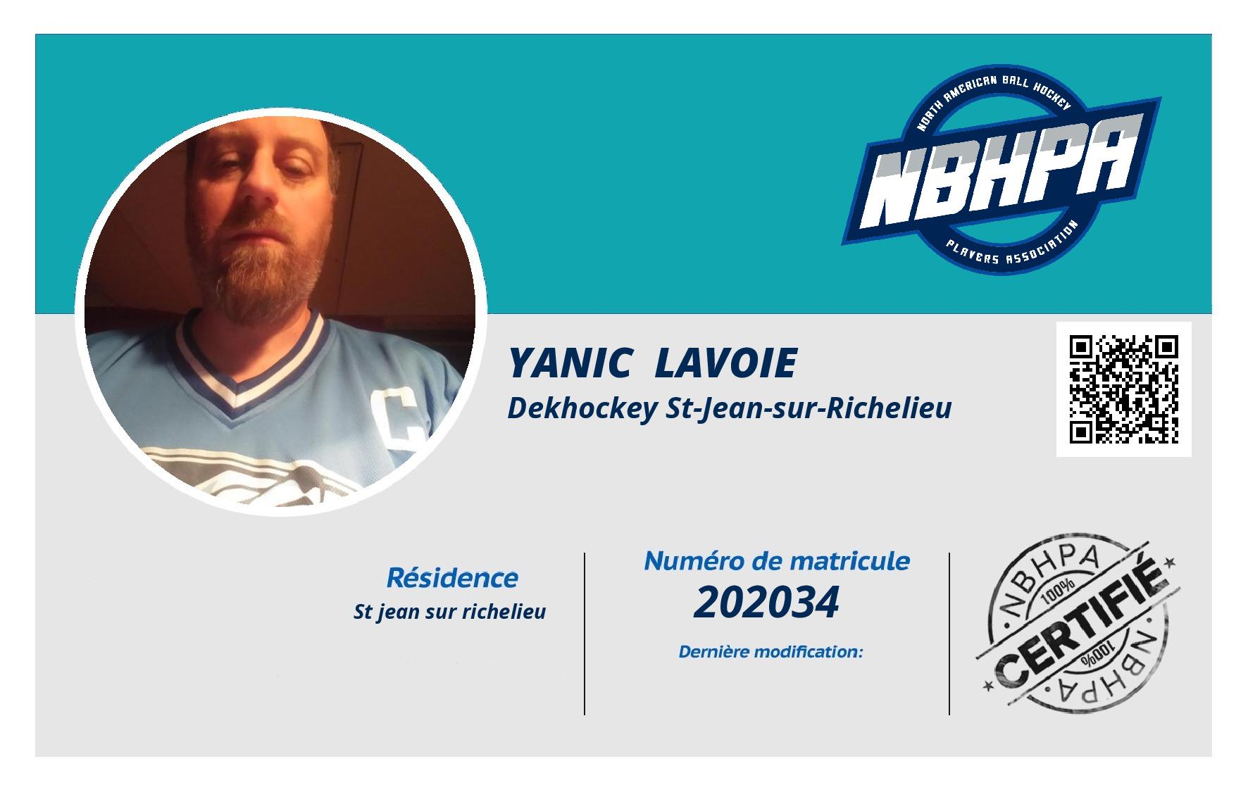 Yanic  Lavoie 