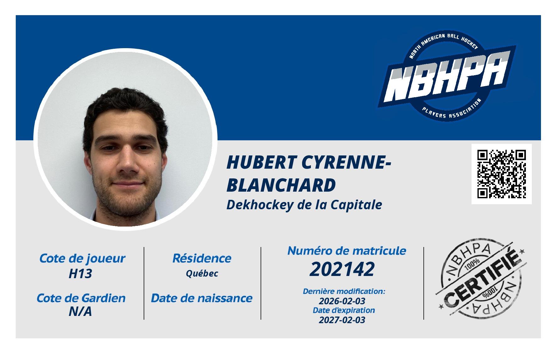 Hubert Cyrenne-Blanchard