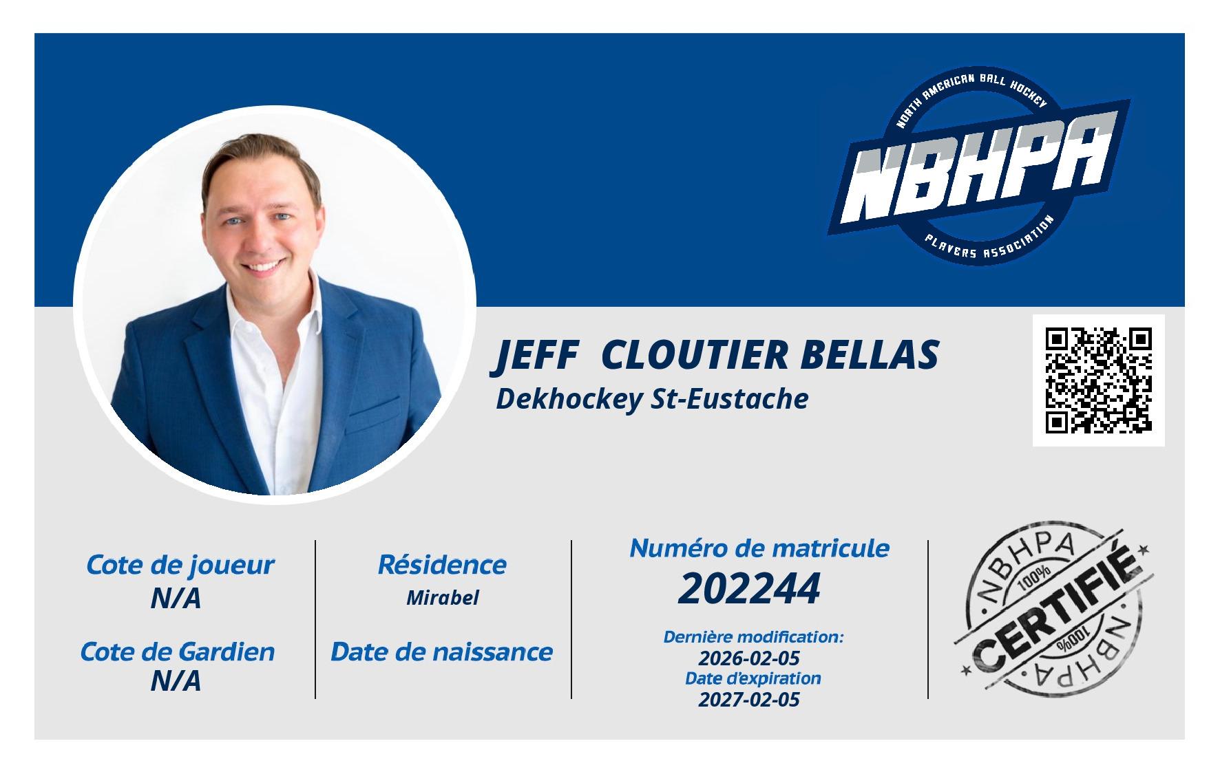 Jeff  Cloutier bellas