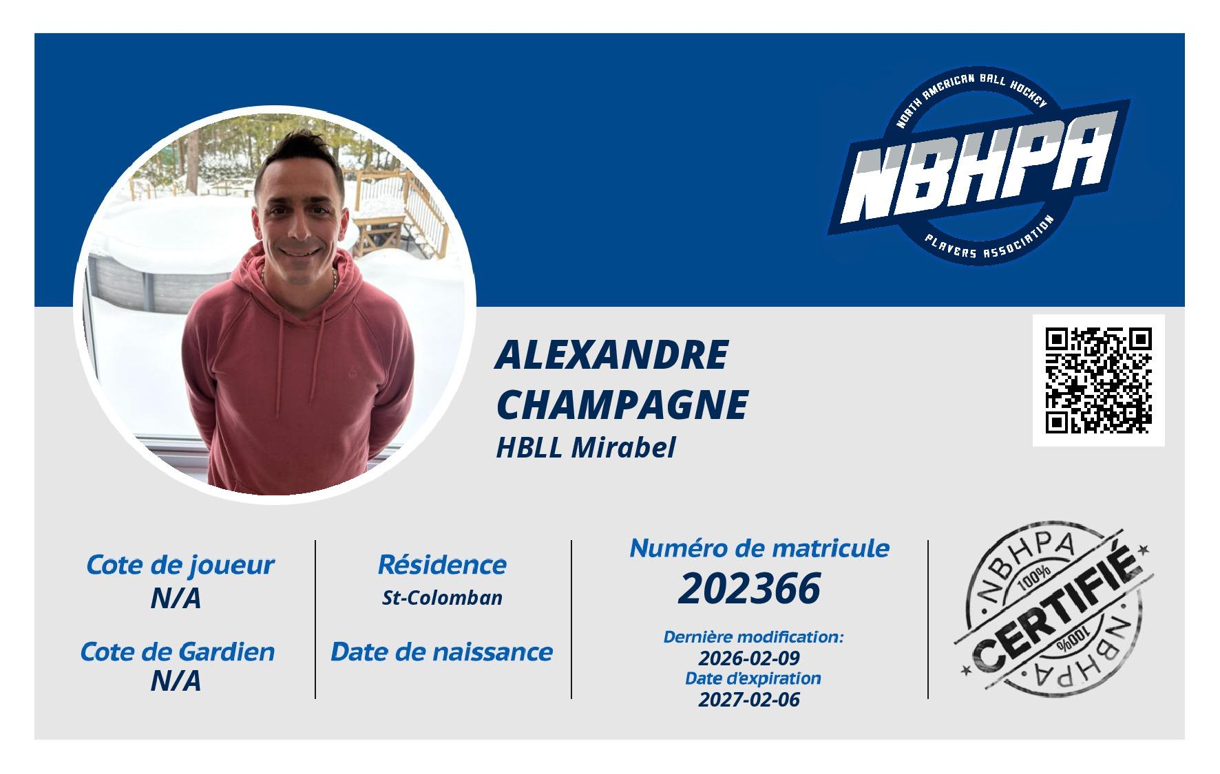 Alexandre  Champagne 