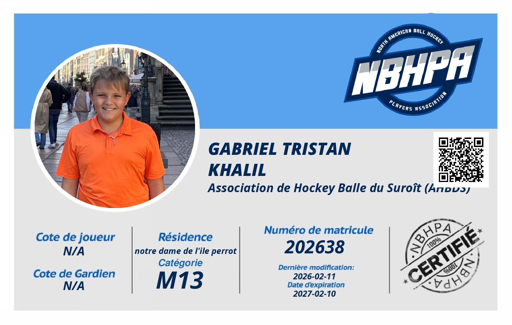 Gabriel Tristan Khalil