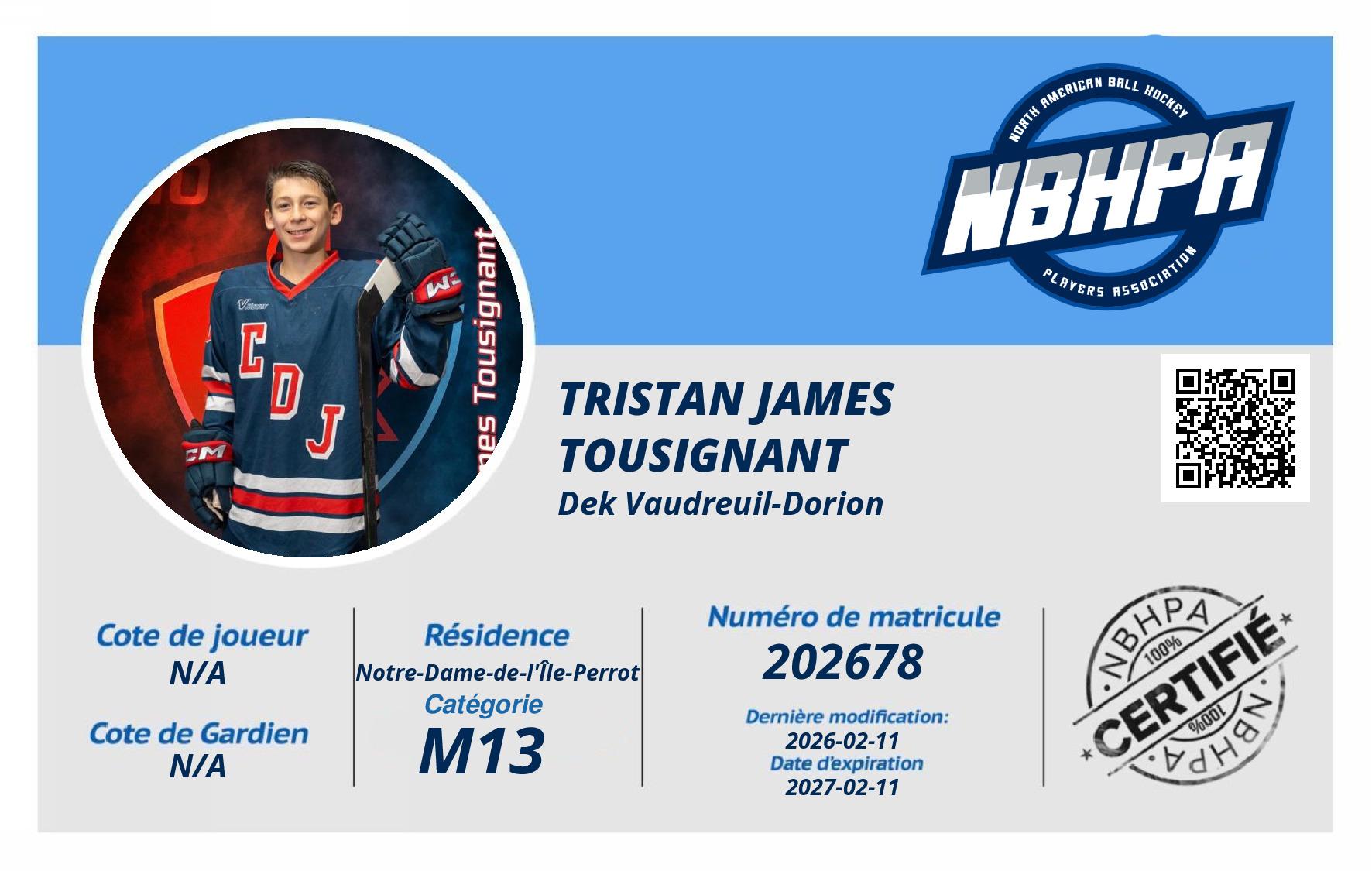 Tristan James Tousignant 