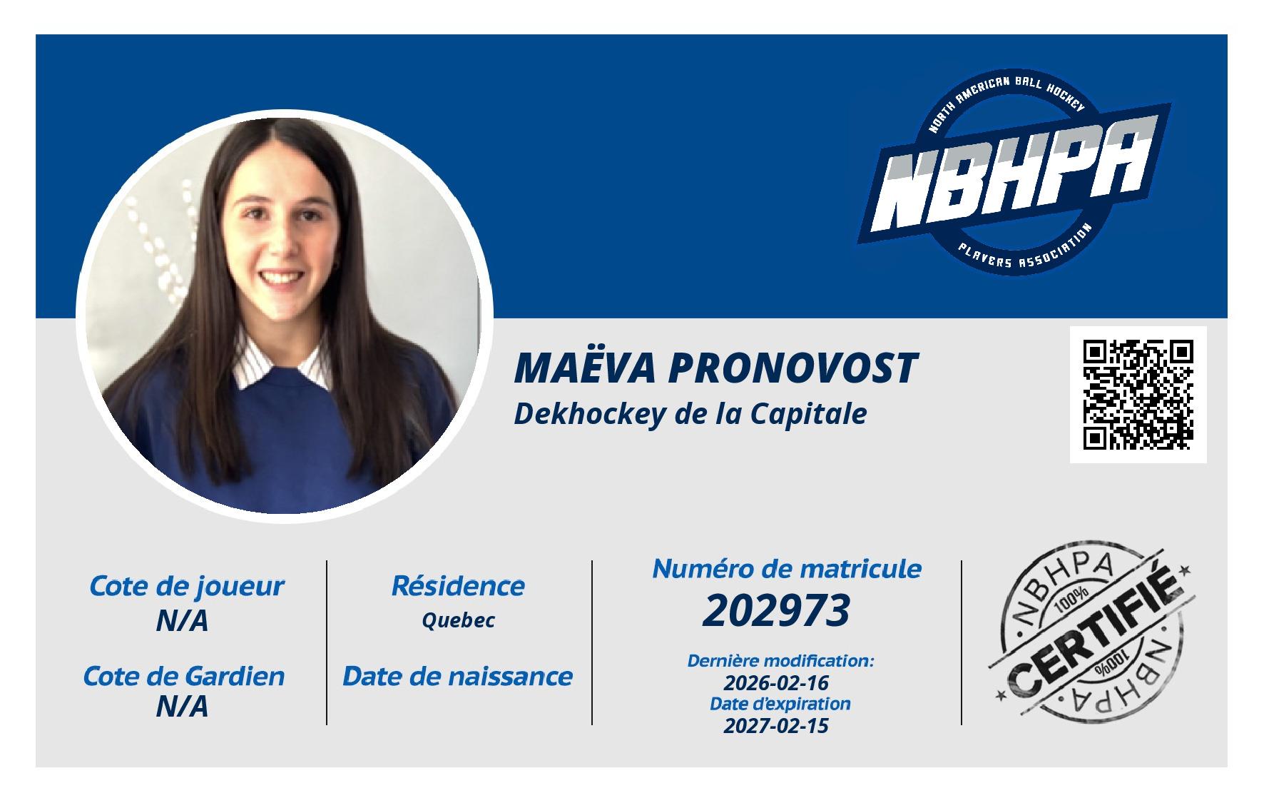 Maëva Pronovost