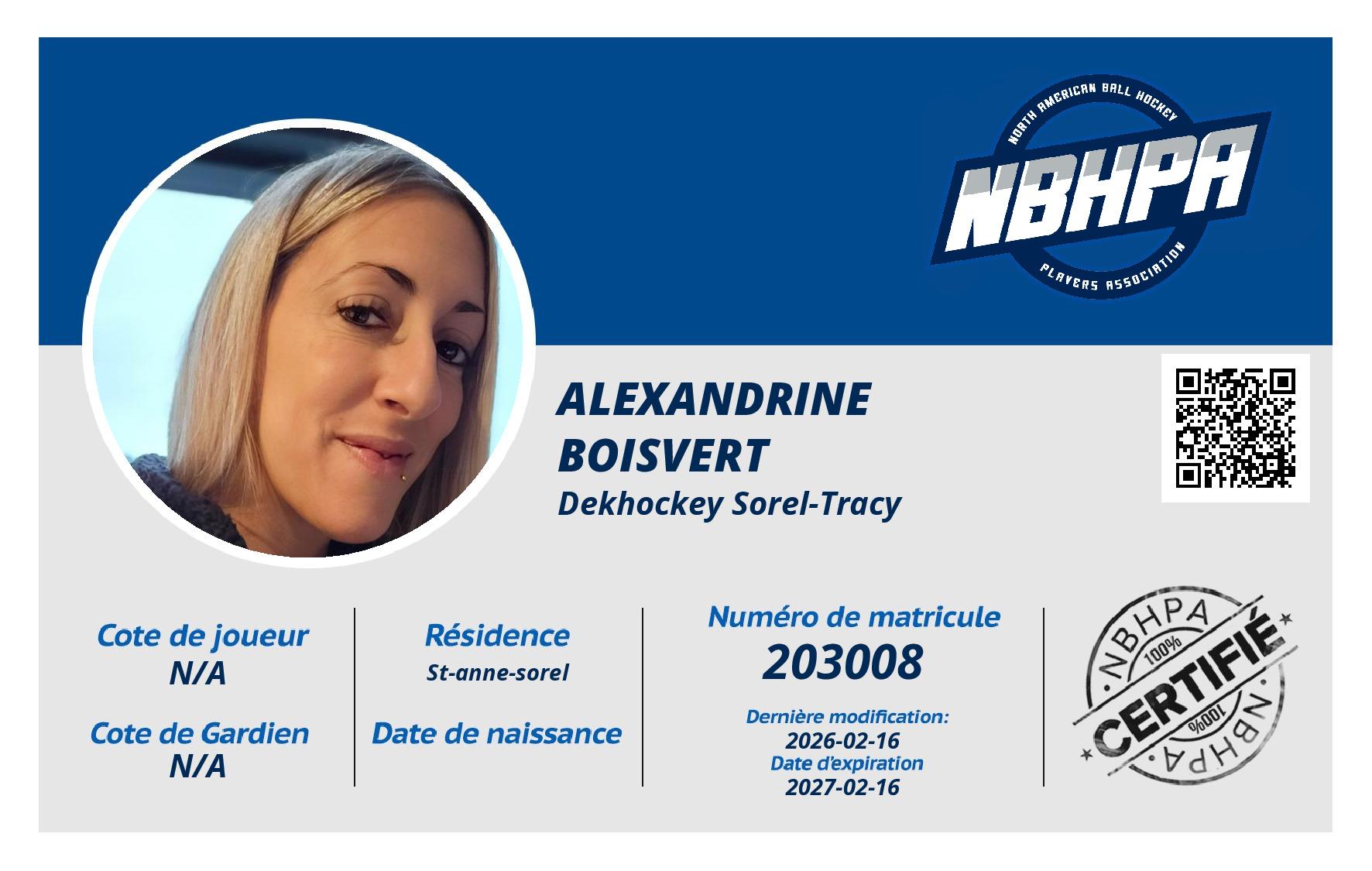 Alexandrine Boisvert 