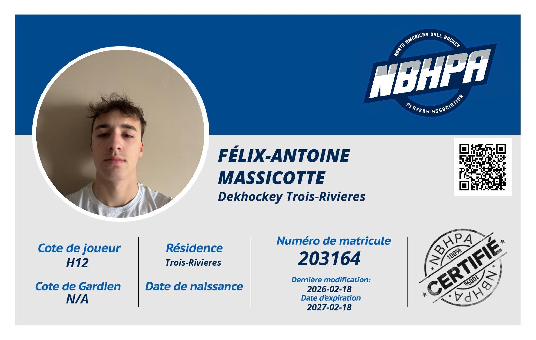 Félix-Antoine  Massicotte 