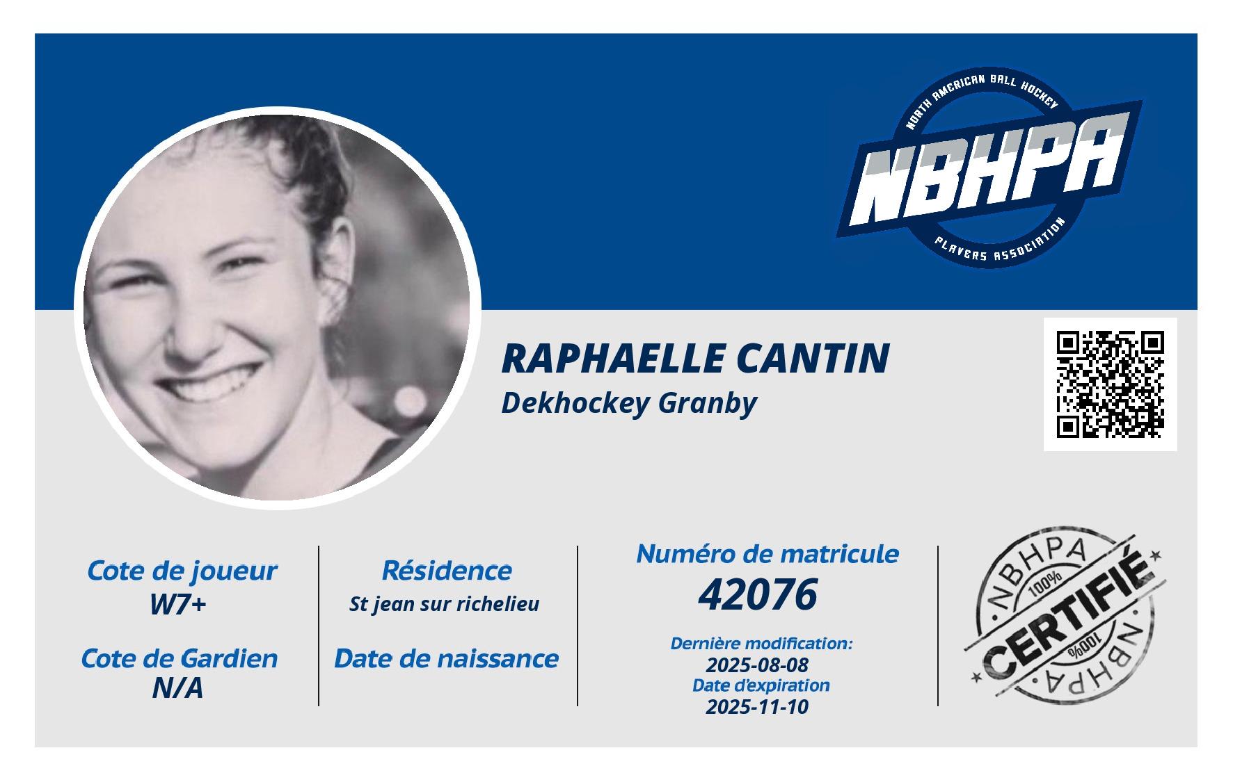 Raphaelle Cantin 