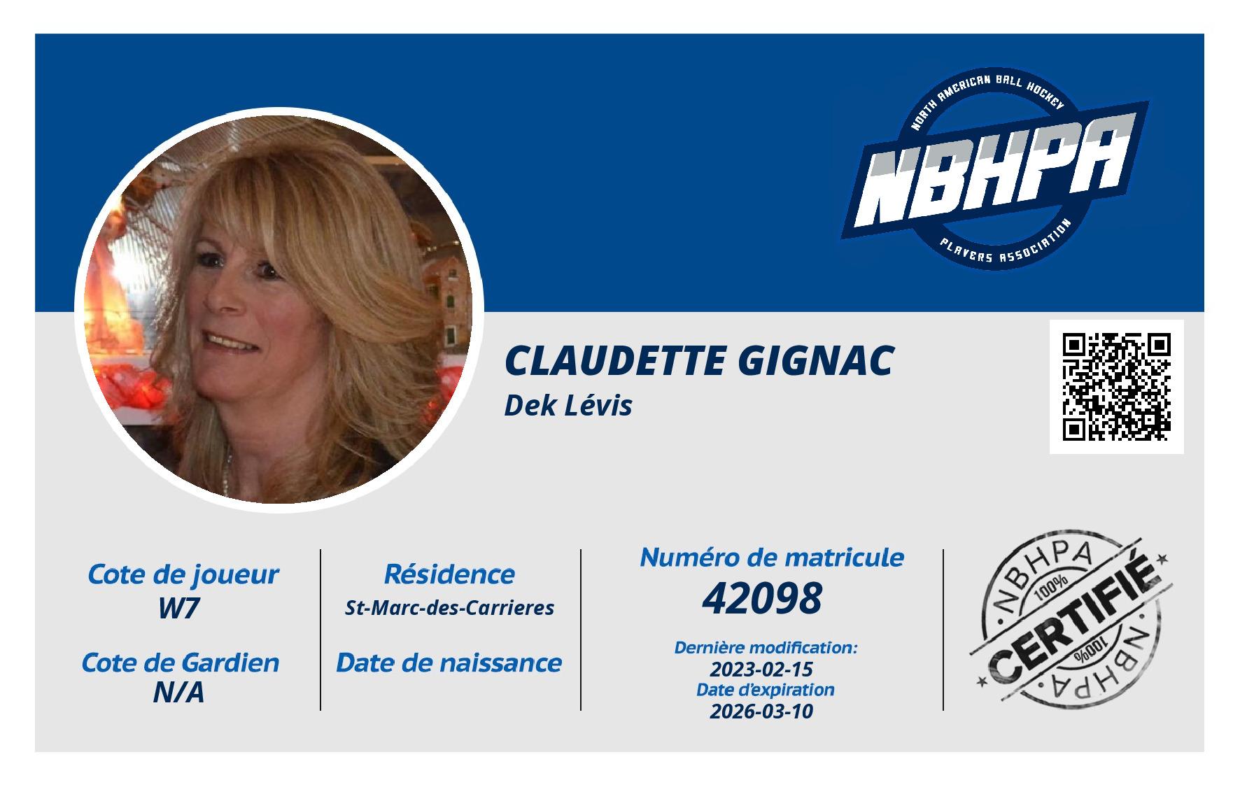 Claudette Gignac