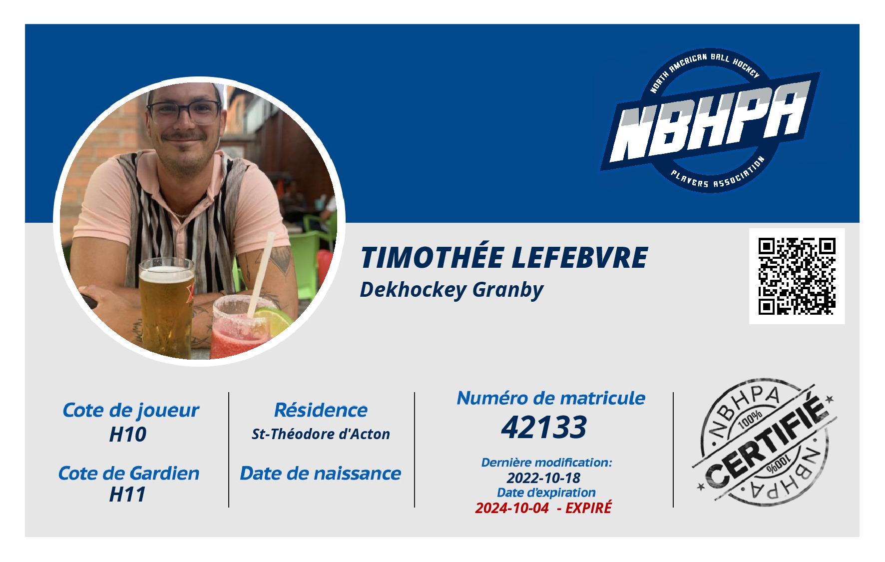 Timothée Lefebvre