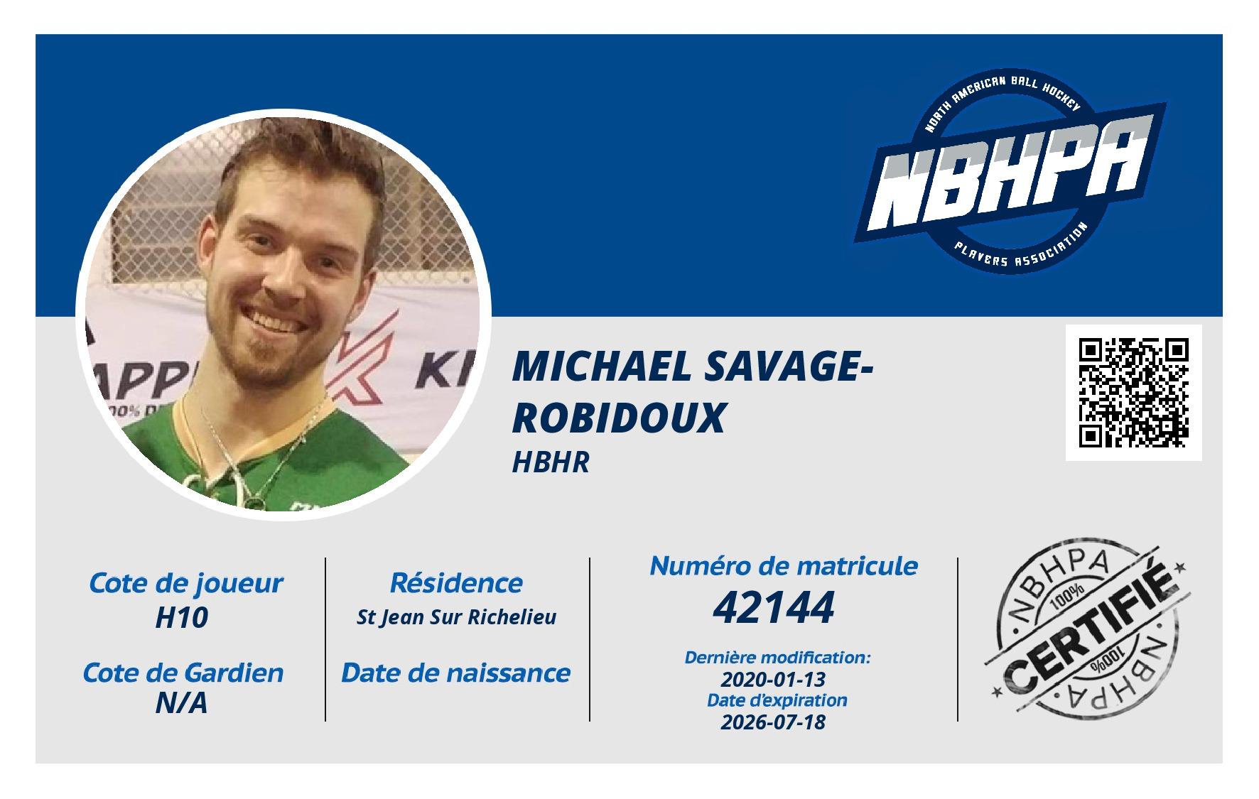 Michael Savage-Robidoux