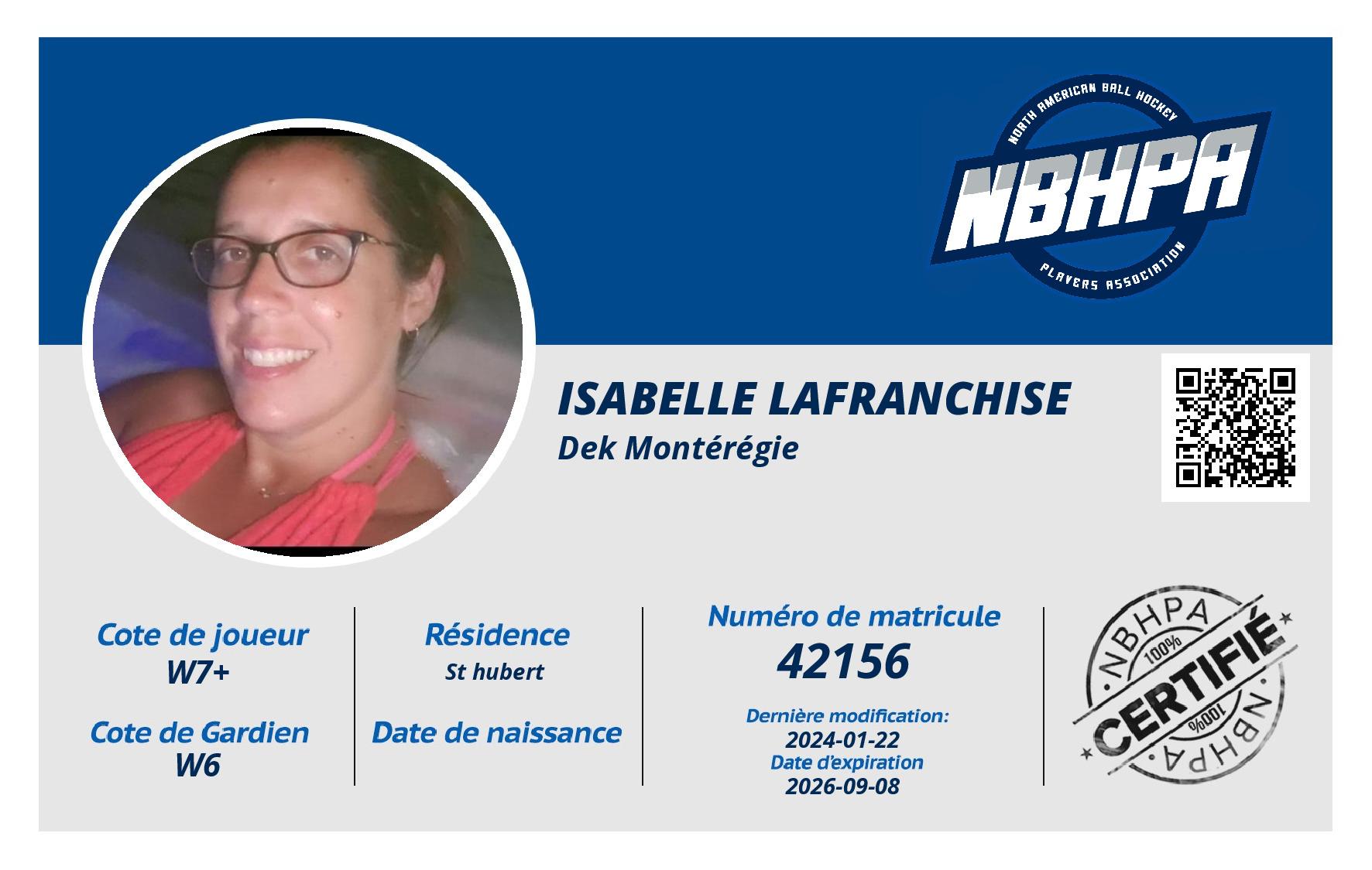Isabelle Lafranchise 