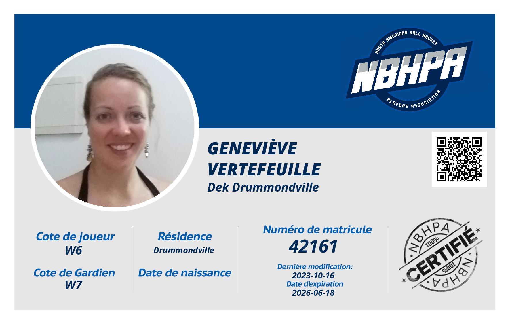 Geneviève  Vertefeuille 