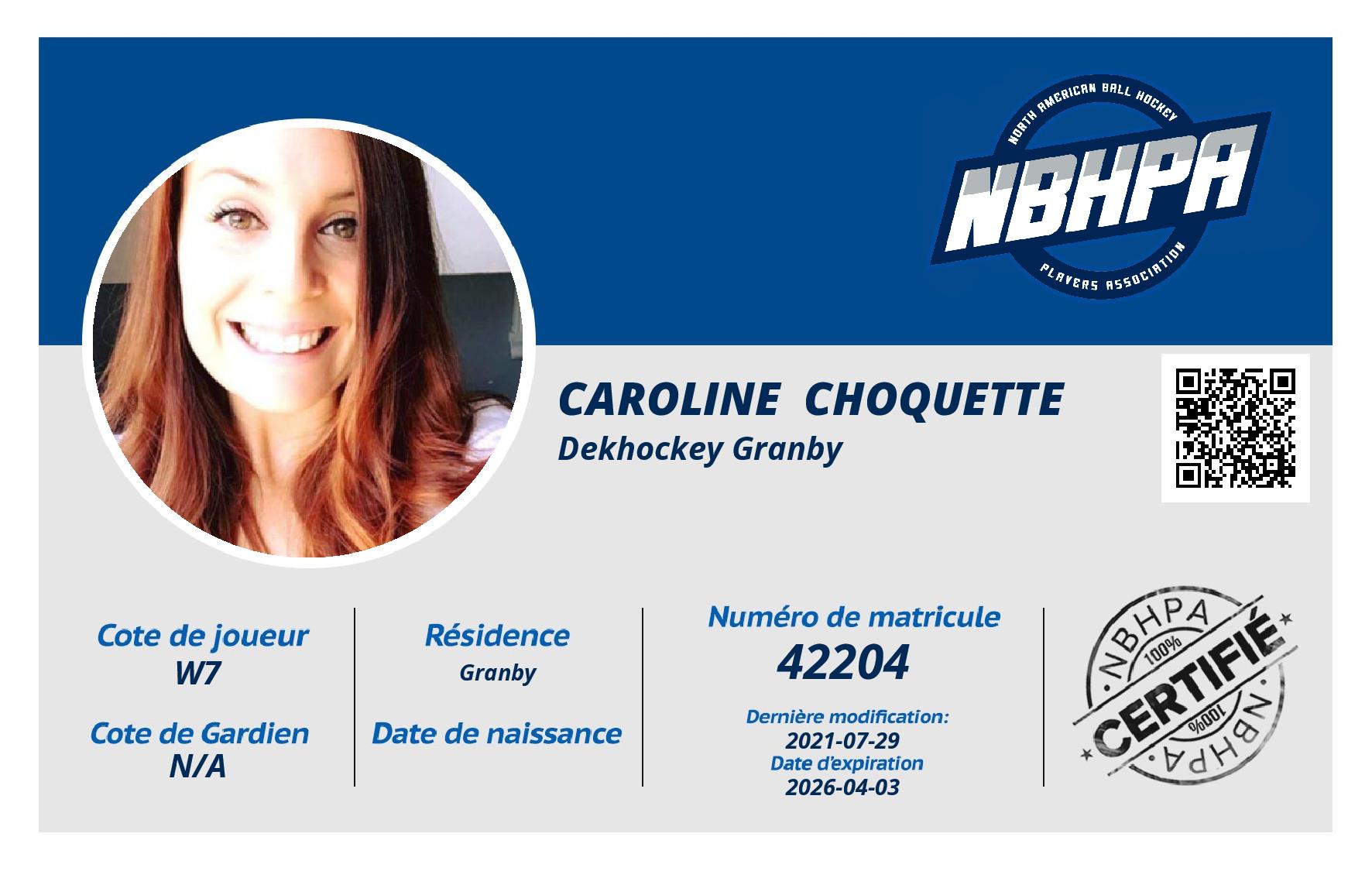 Caroline  Choquette 
