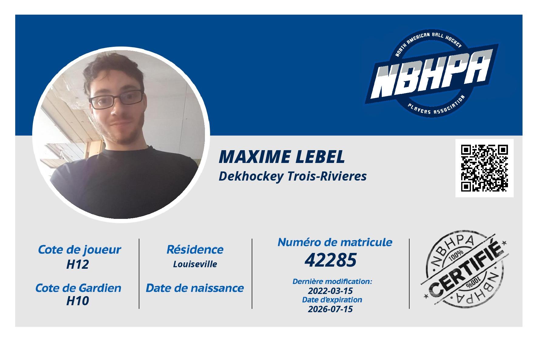 Maxime Lebel