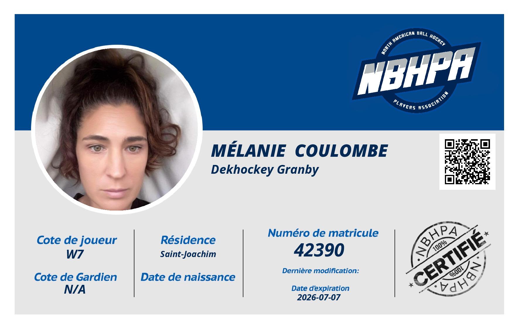 Mélanie  Coulombe 