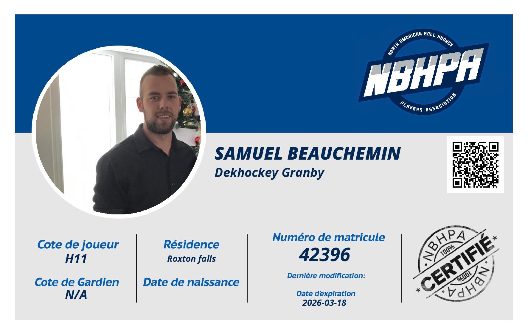 Samuel Beauchemin