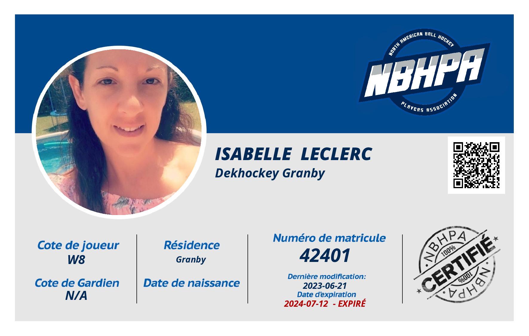 Isabelle  Leclerc 