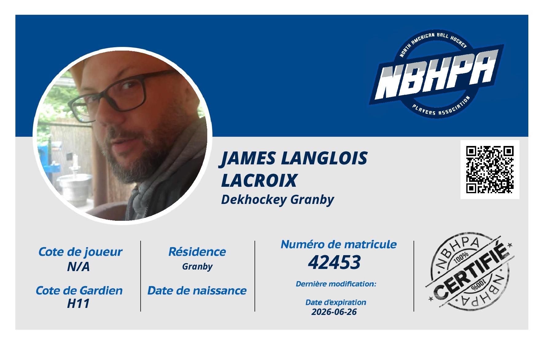 James Langlois Lacroix