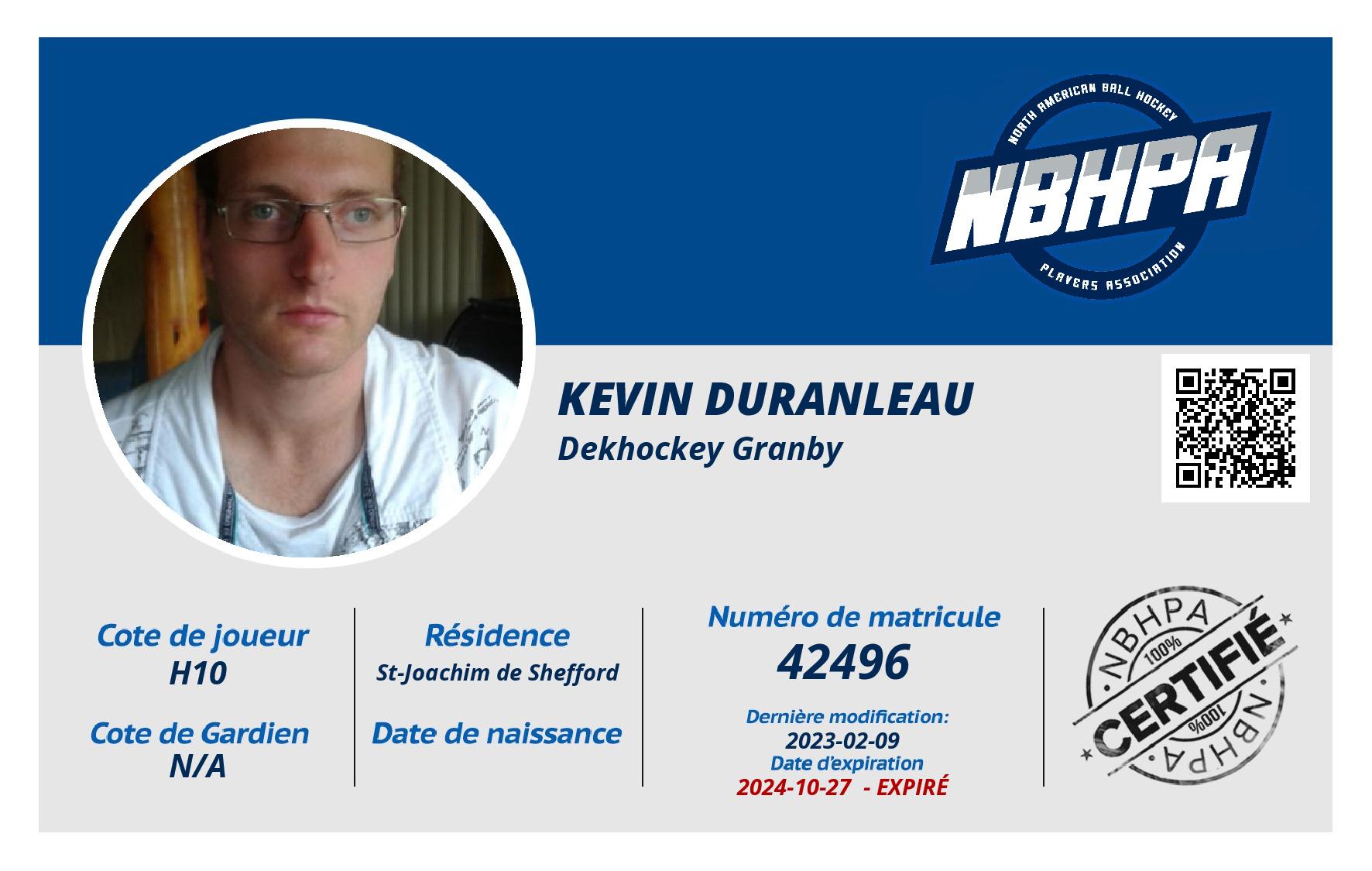 Kevin Duranleau