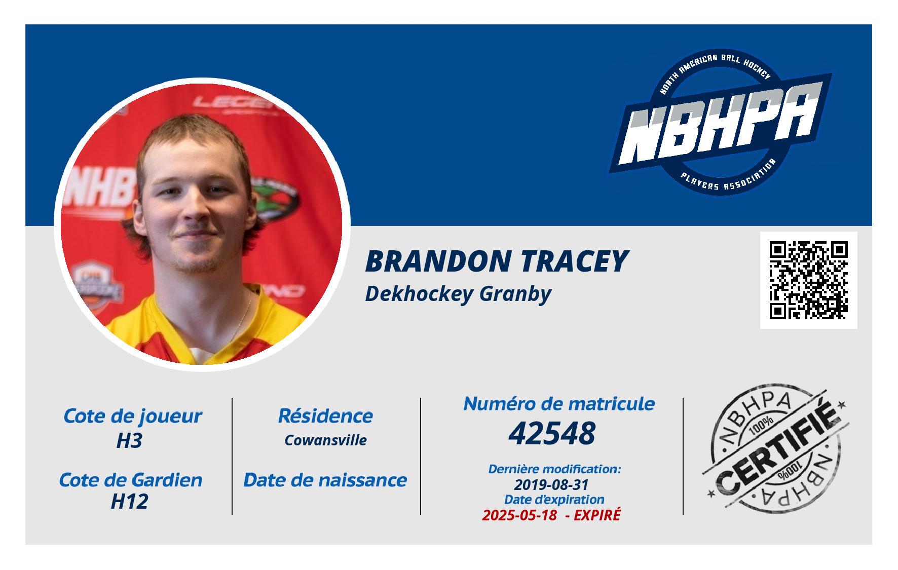 Brandon Tracey