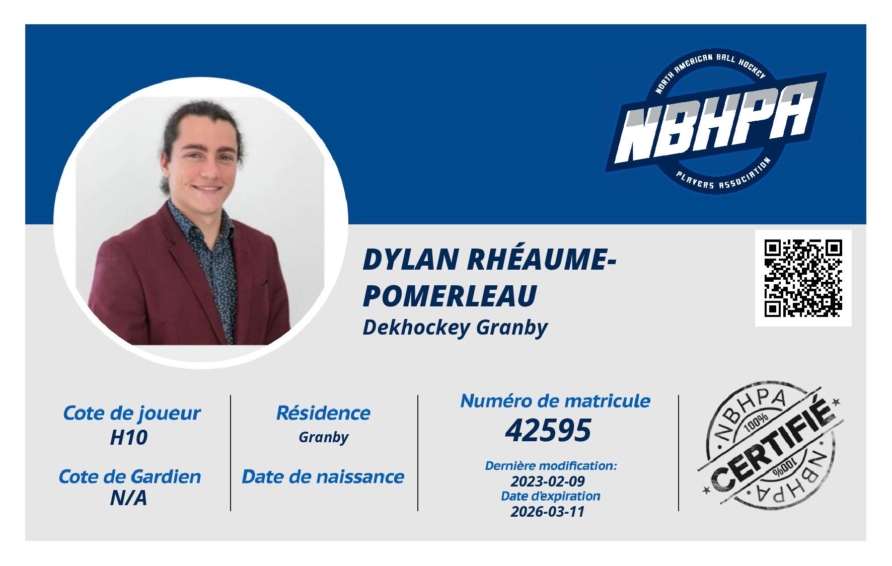 Dylan Rhéaume-Pomerleau
