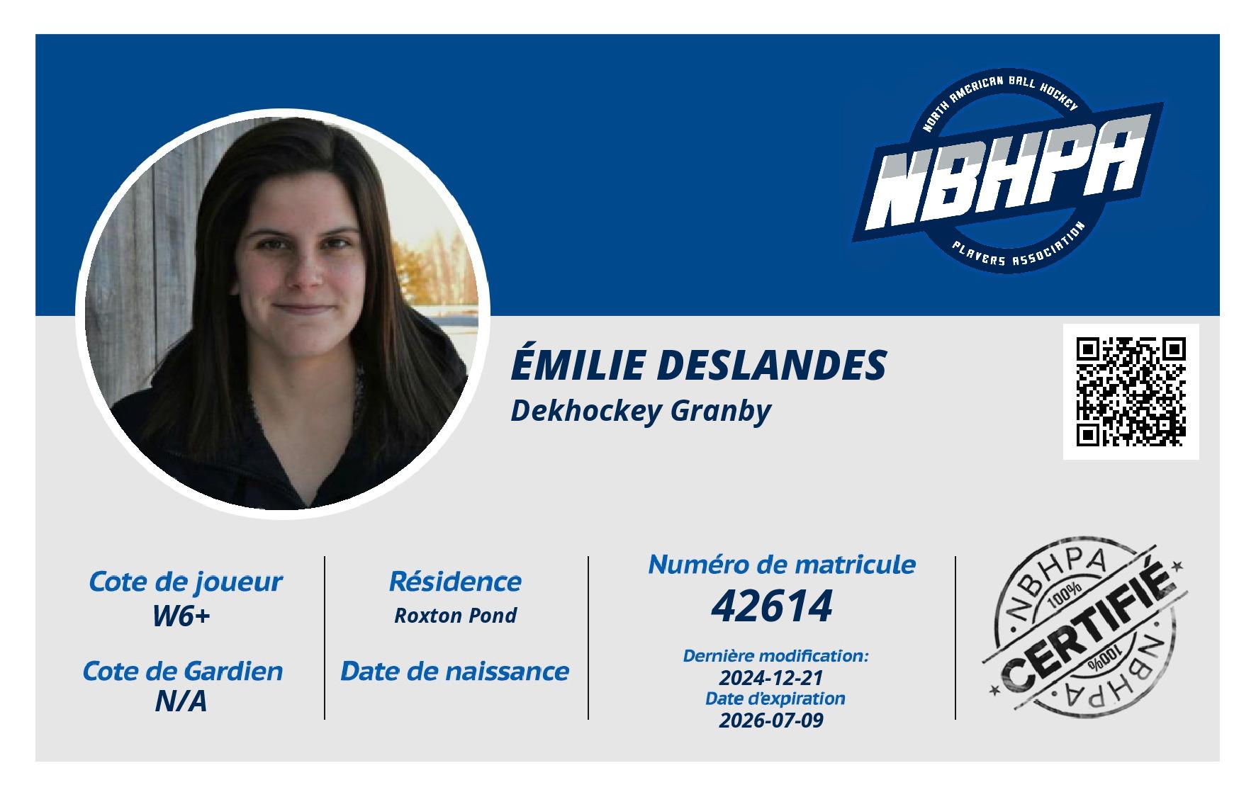 Émilie Deslandes