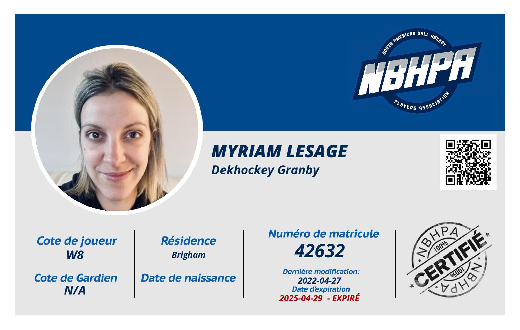 Myriam Lesage
