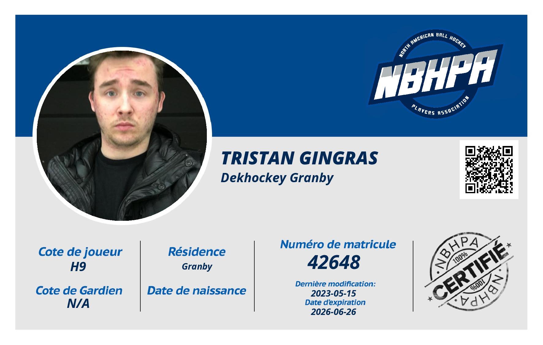 Tristan Gingras