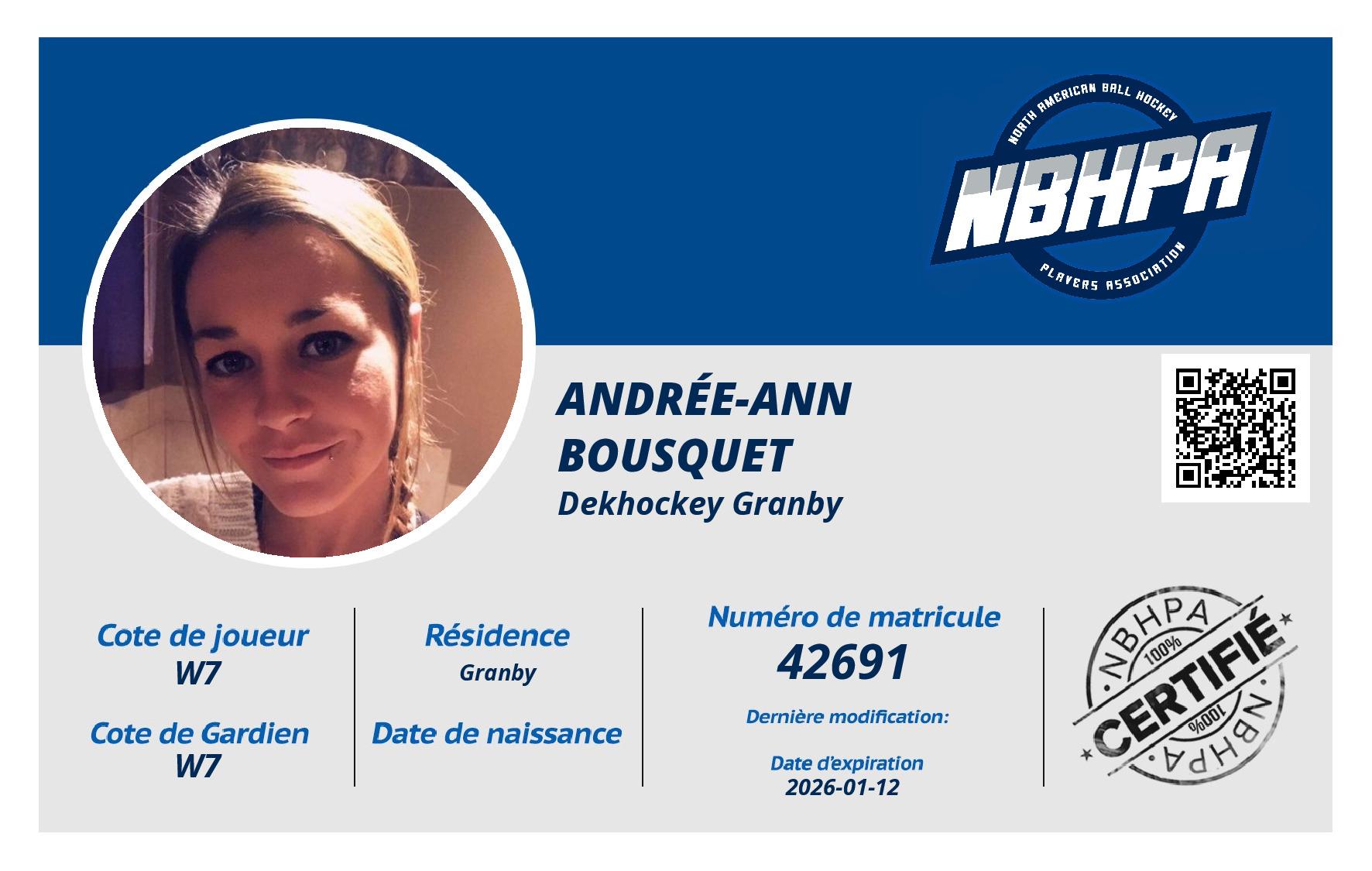 Andrée-Ann Bousquet