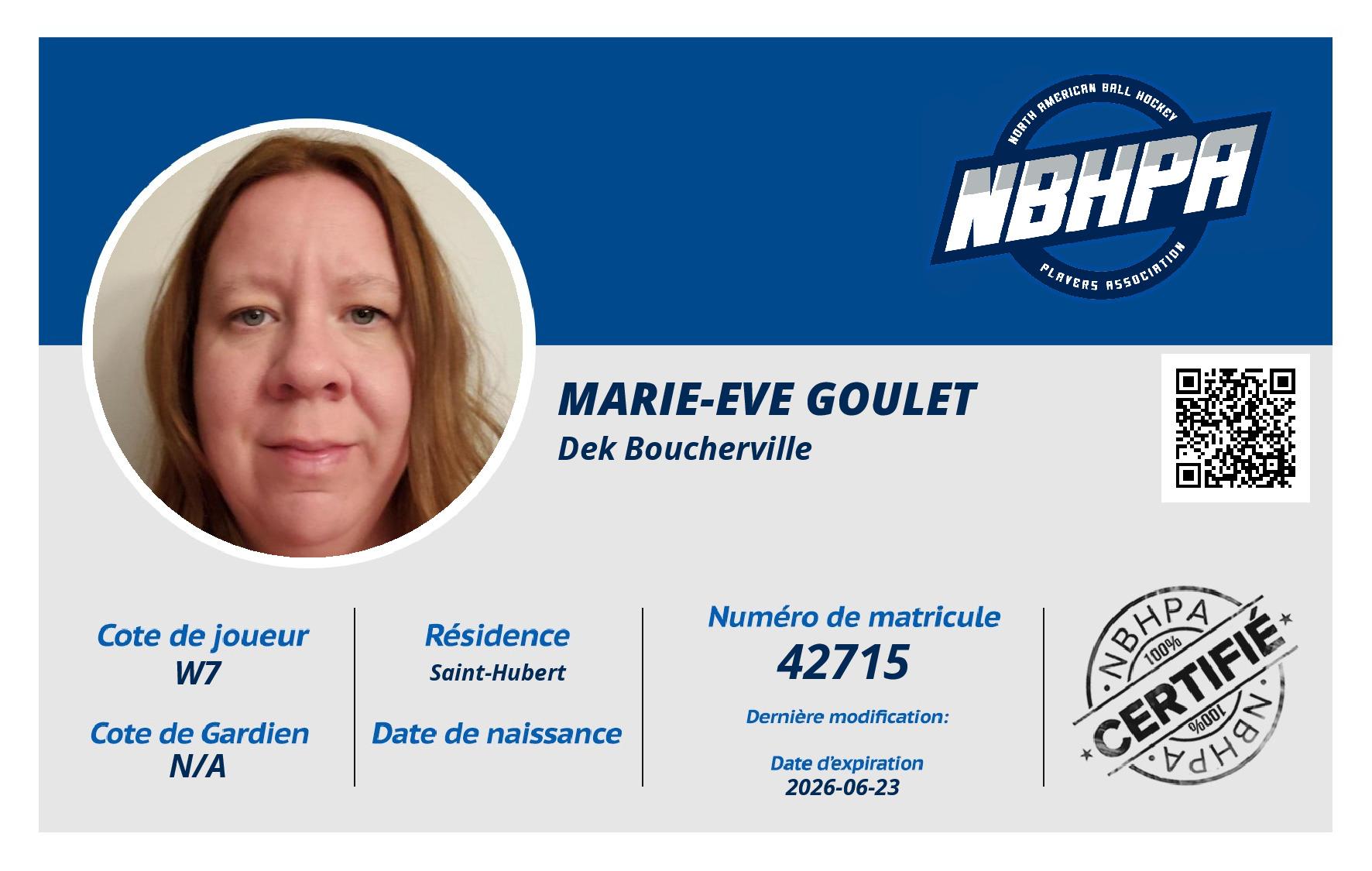 Marie-Eve Goulet