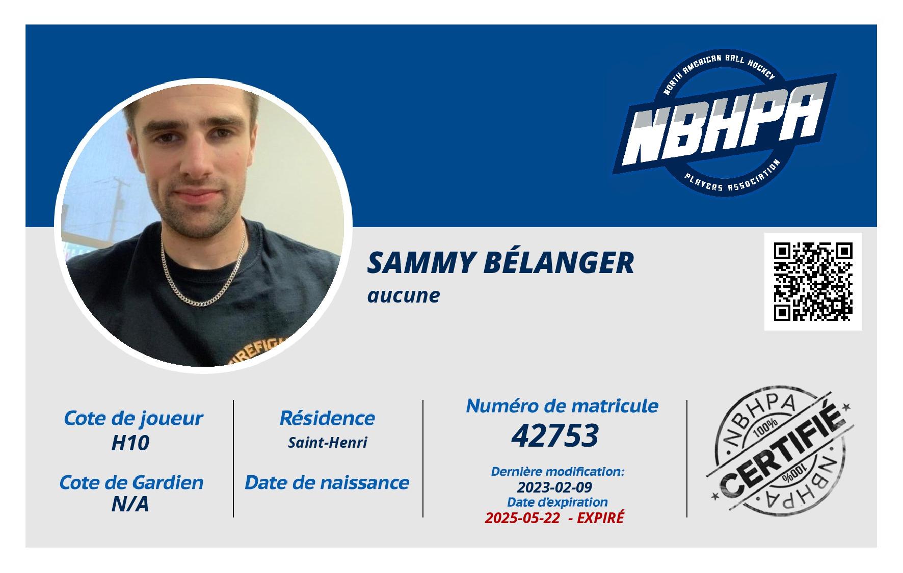 Sammy Bélanger