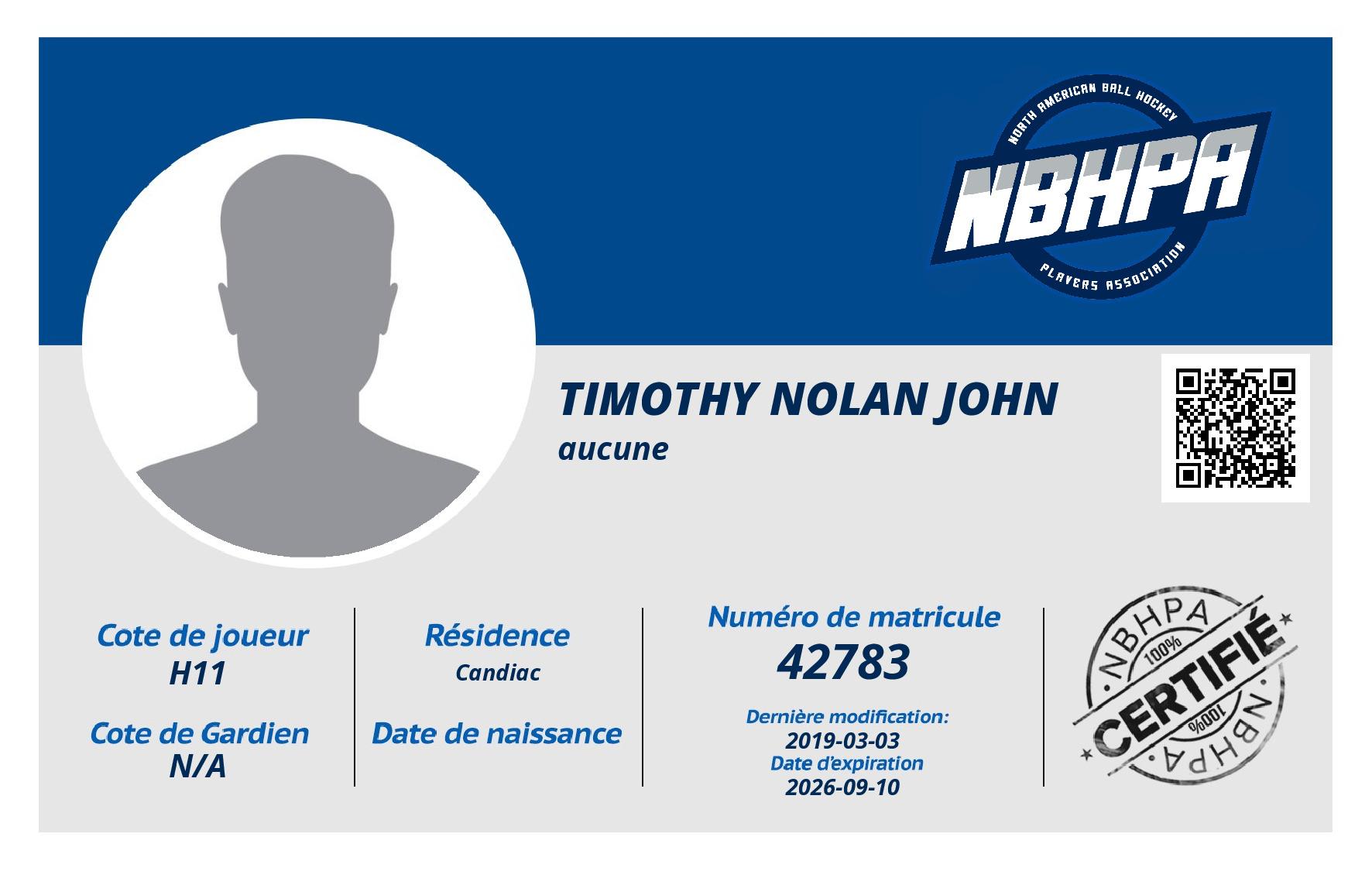 Timothy Nolan John