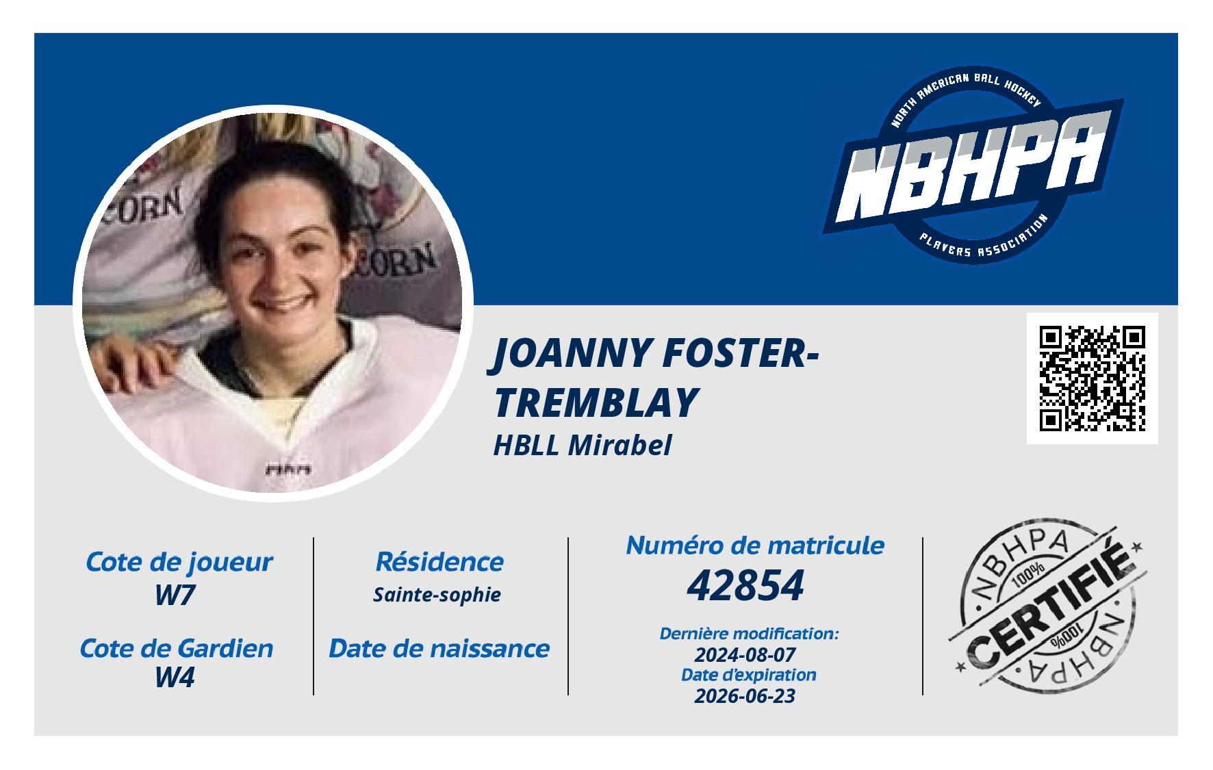 Joanny Foster-Tremblay