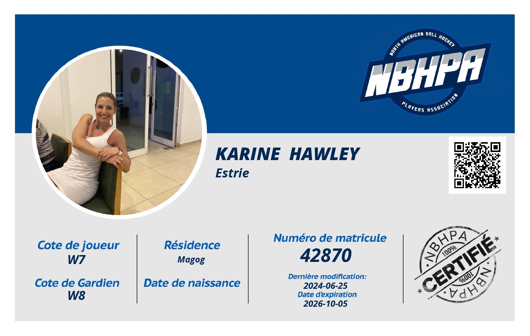 Karine  Hawley 