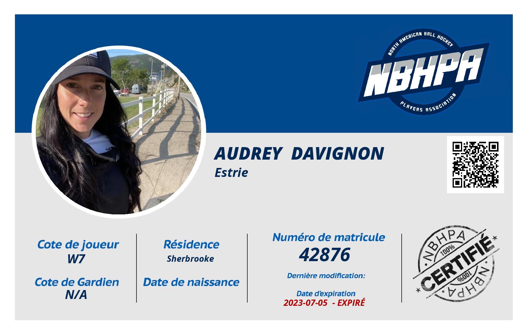 Audrey  Davignon 