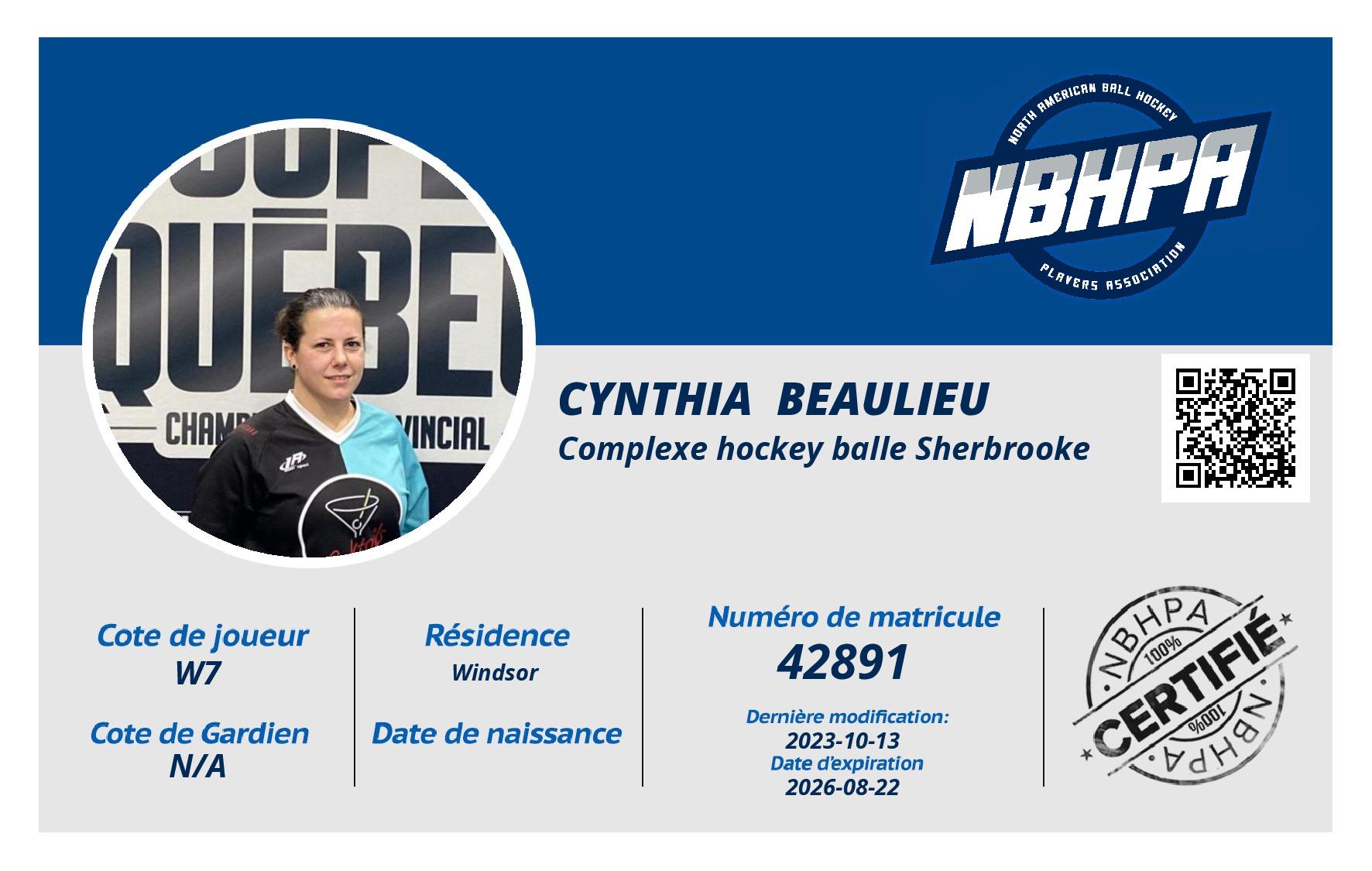 Cynthia  Beaulieu 