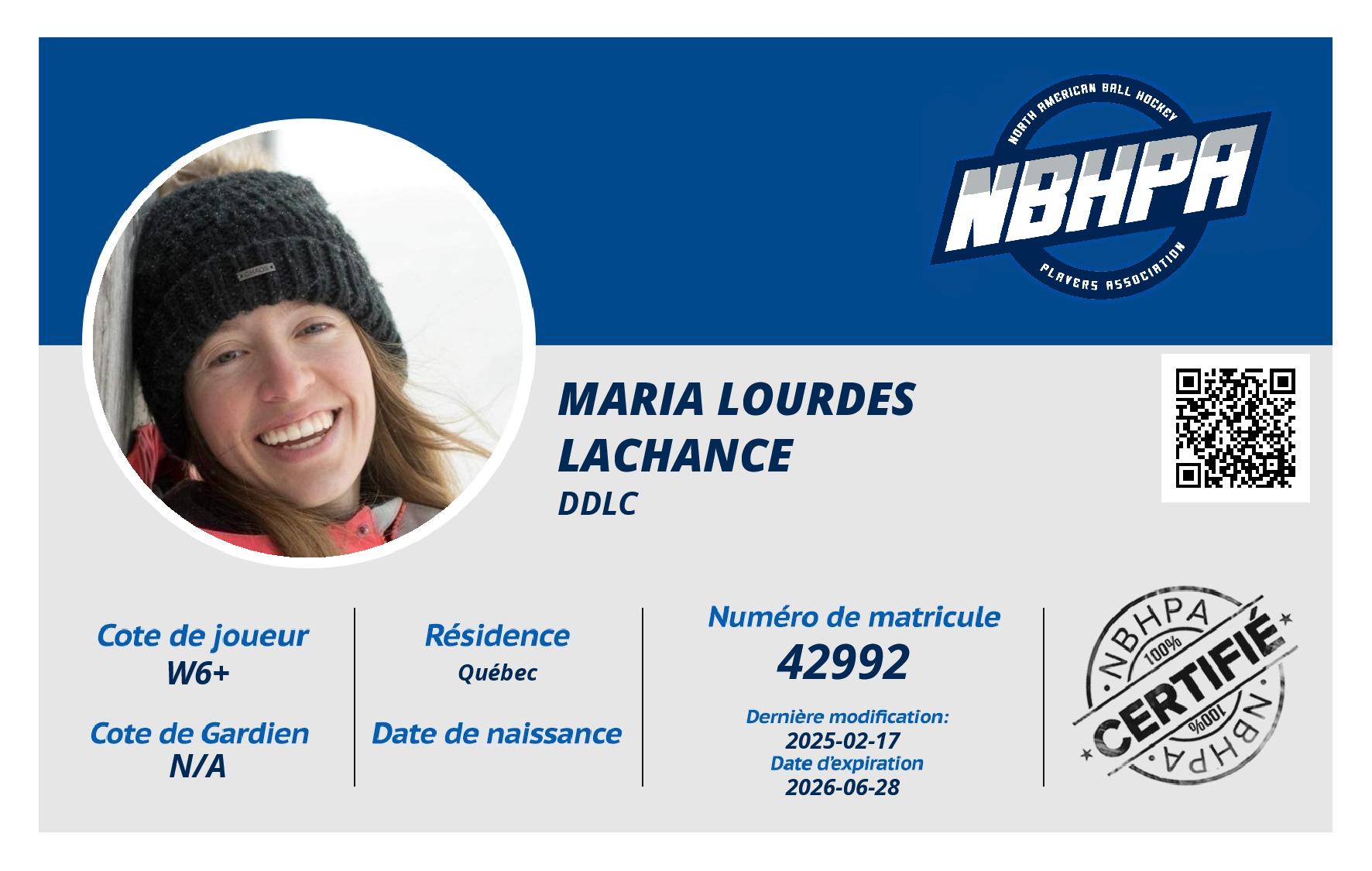 Maria Lourdes Lachance