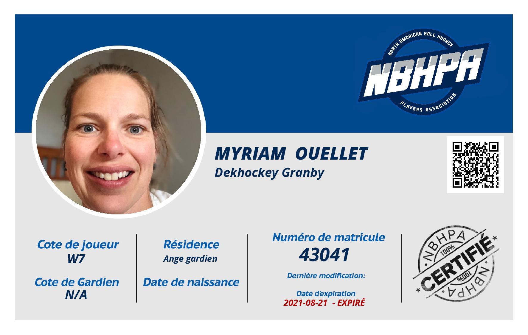 Myriam  Ouellet 