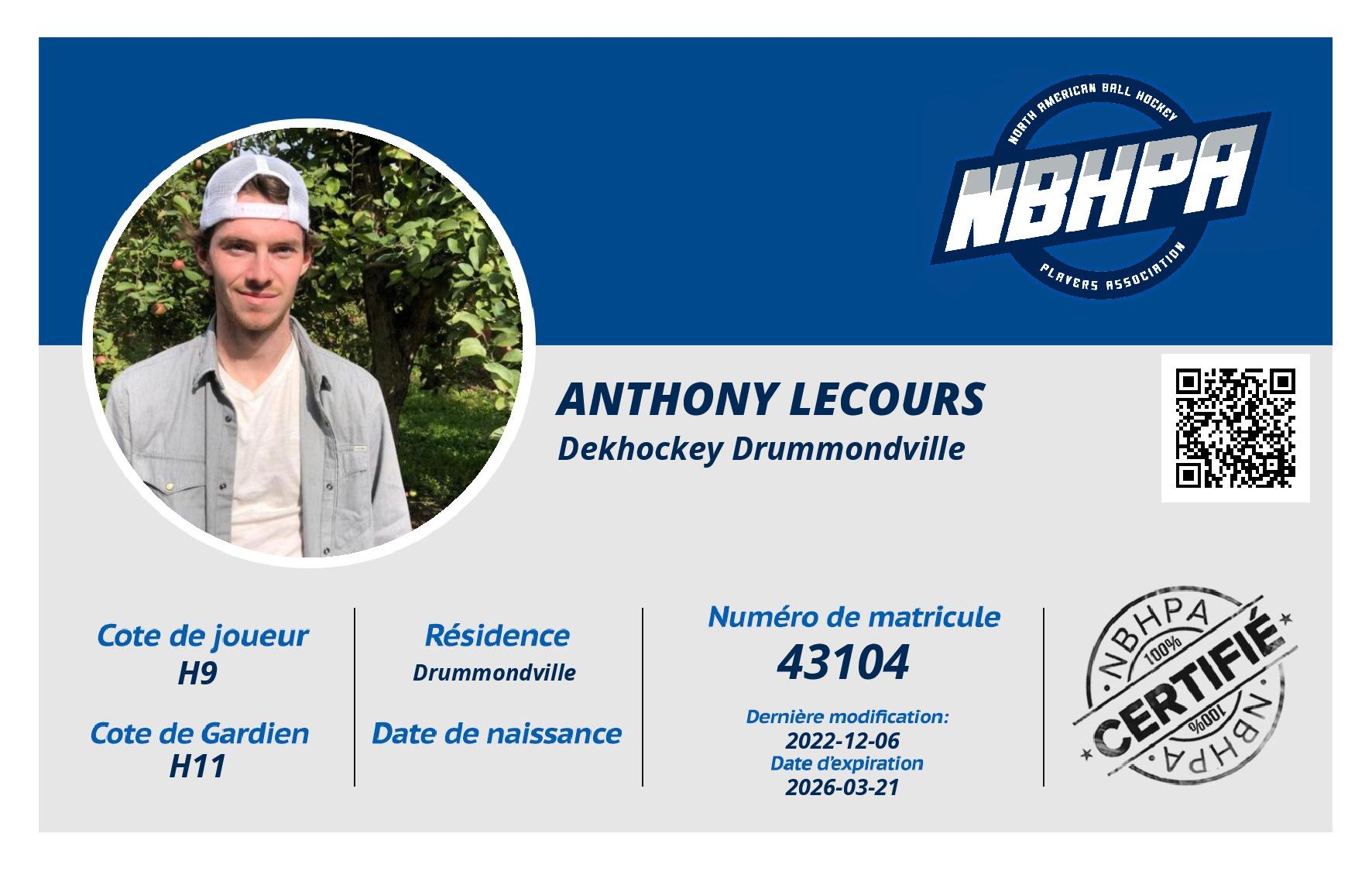 Anthony Lecours