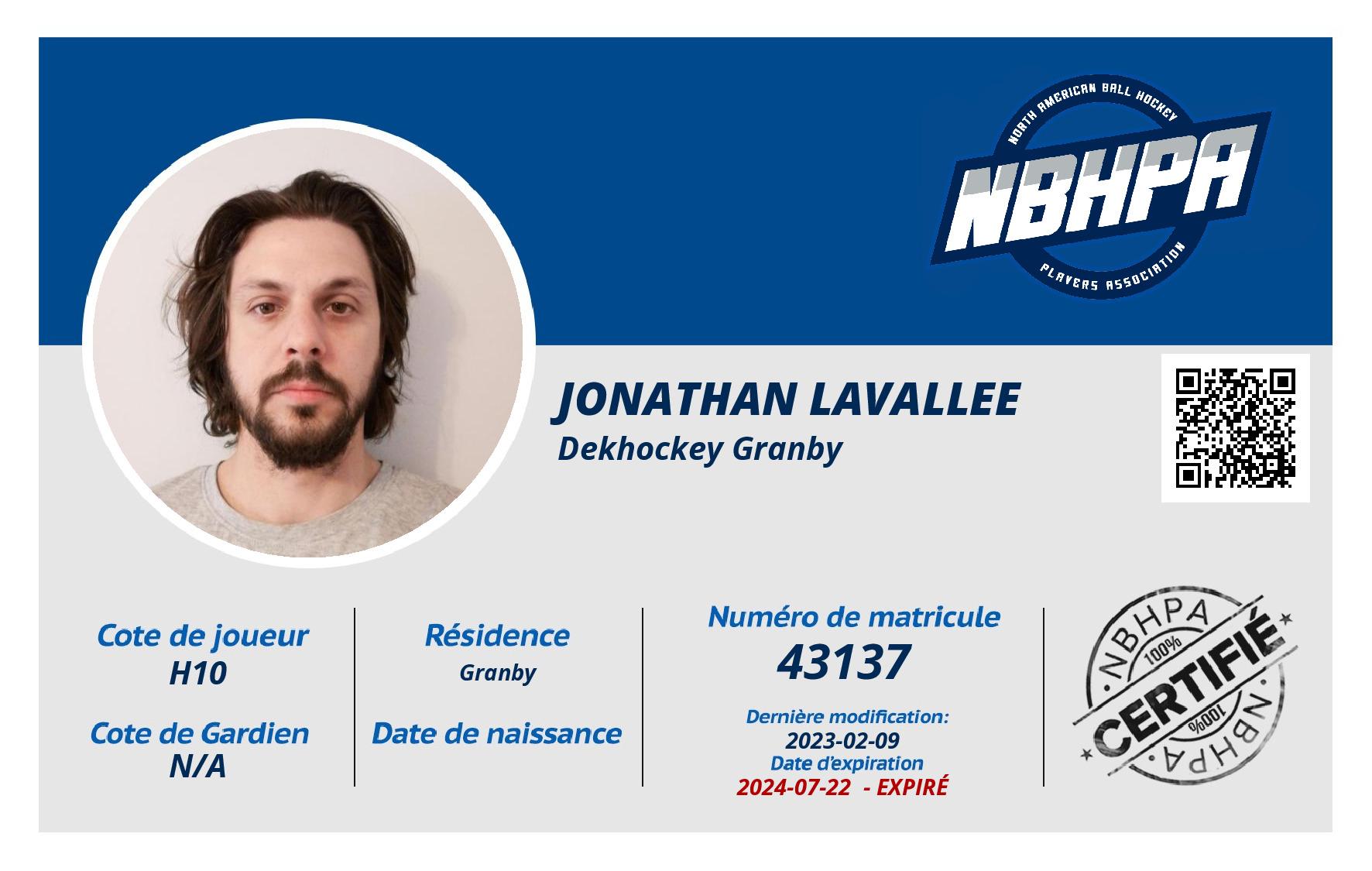 Jonathan Lavallee