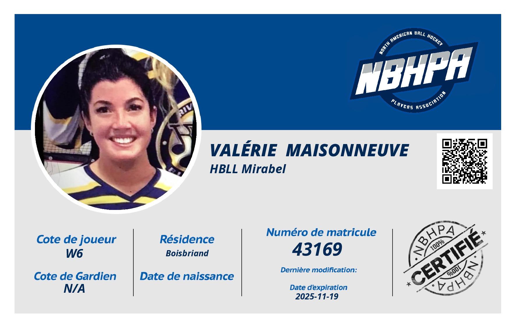 Valérie  Maisonneuve 