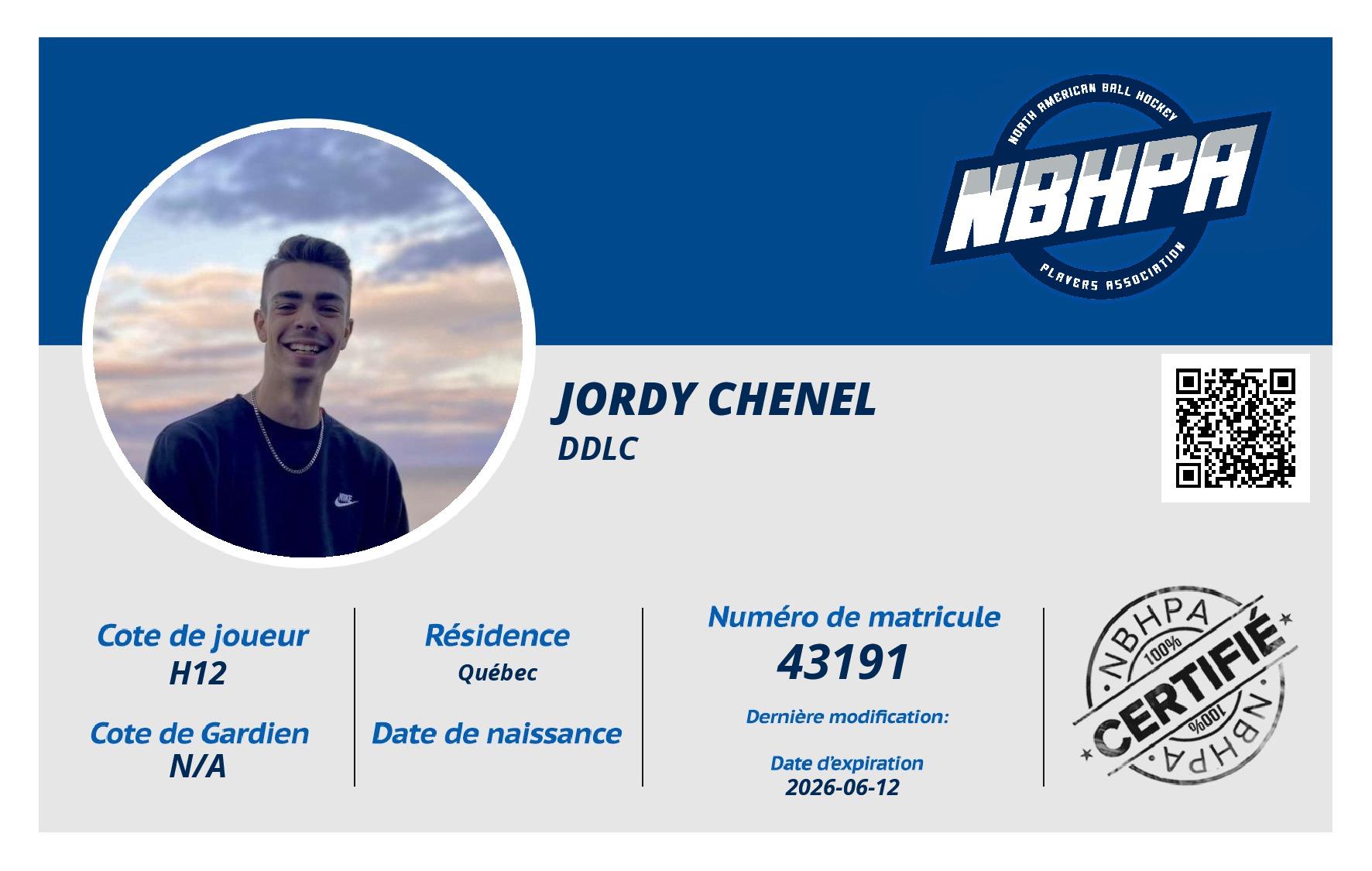 Jordy Chenel