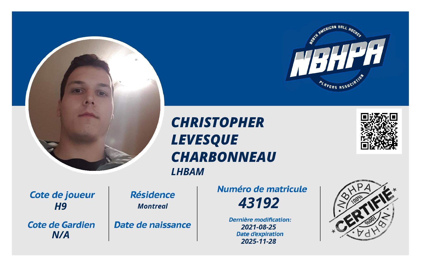 Christopher Levesque Charbonneau